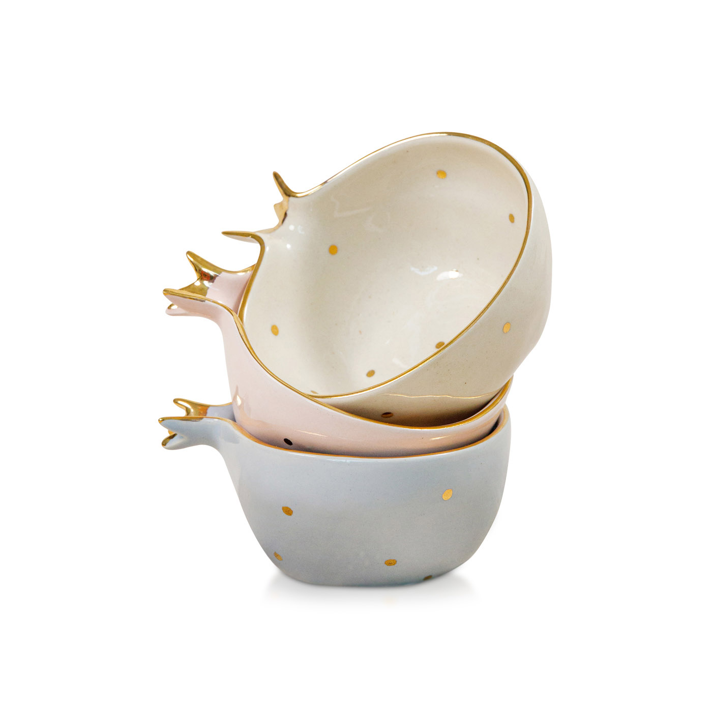 Curate Home Pomegranate Shaped Bowls x 3