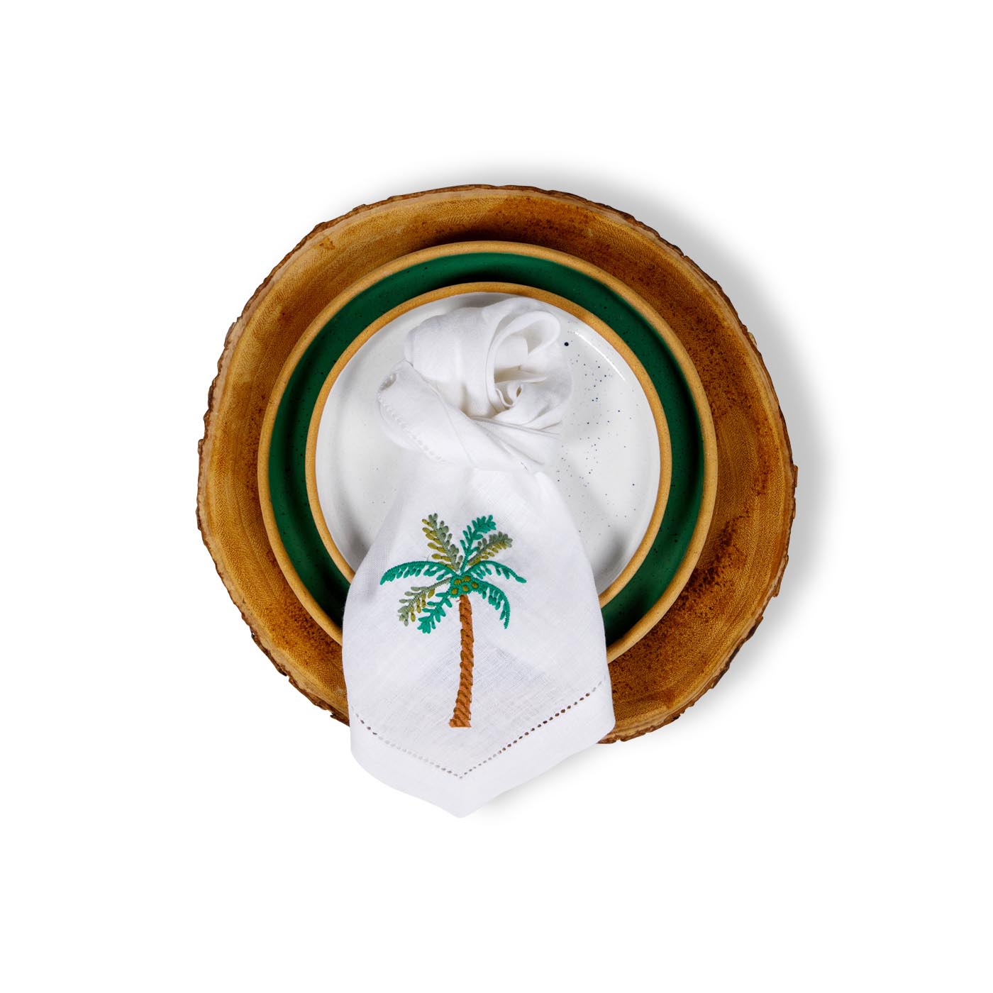 Curate Home Coloured Palm Linen Napkins x 4