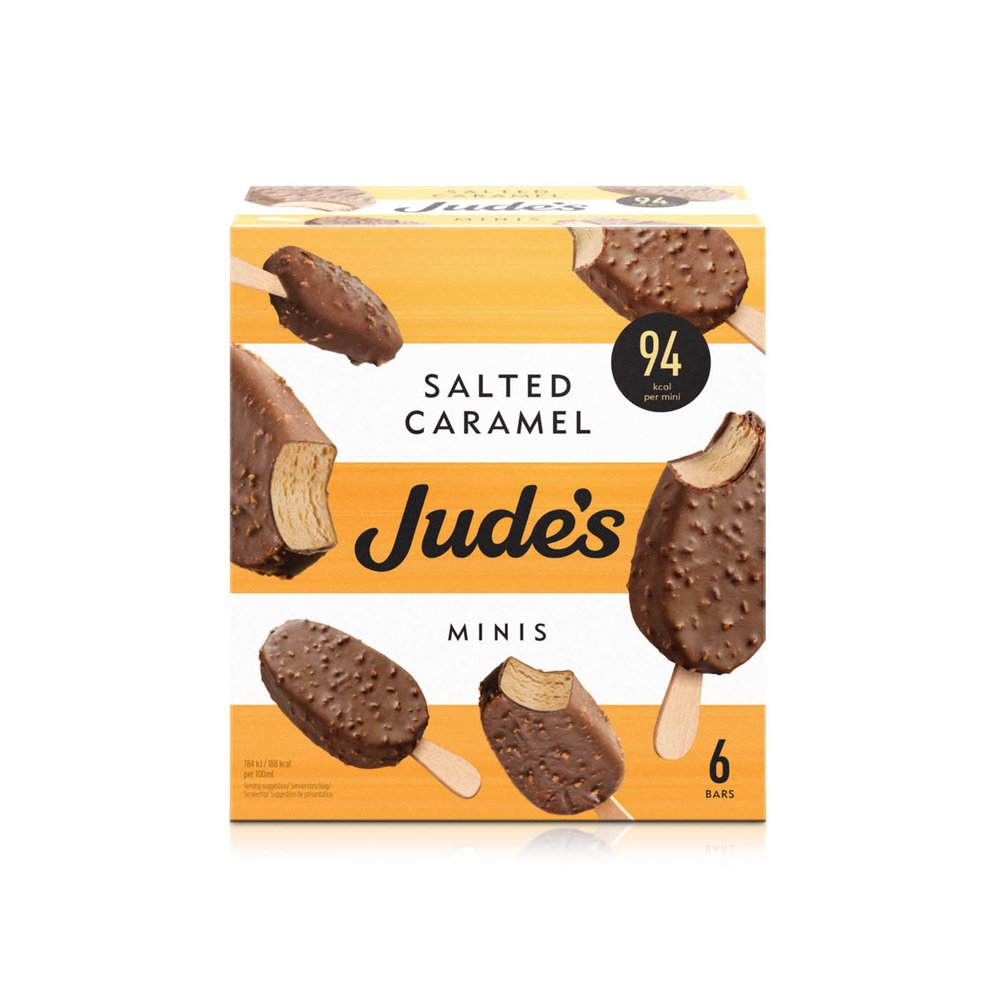 Jude's Salted Caramel Minis 6 X 50Ml
