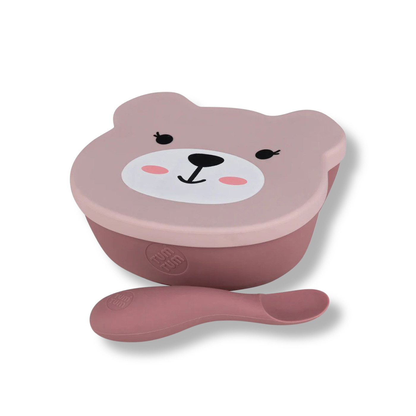 Tum Tum Bowl and Spoon Set Pink