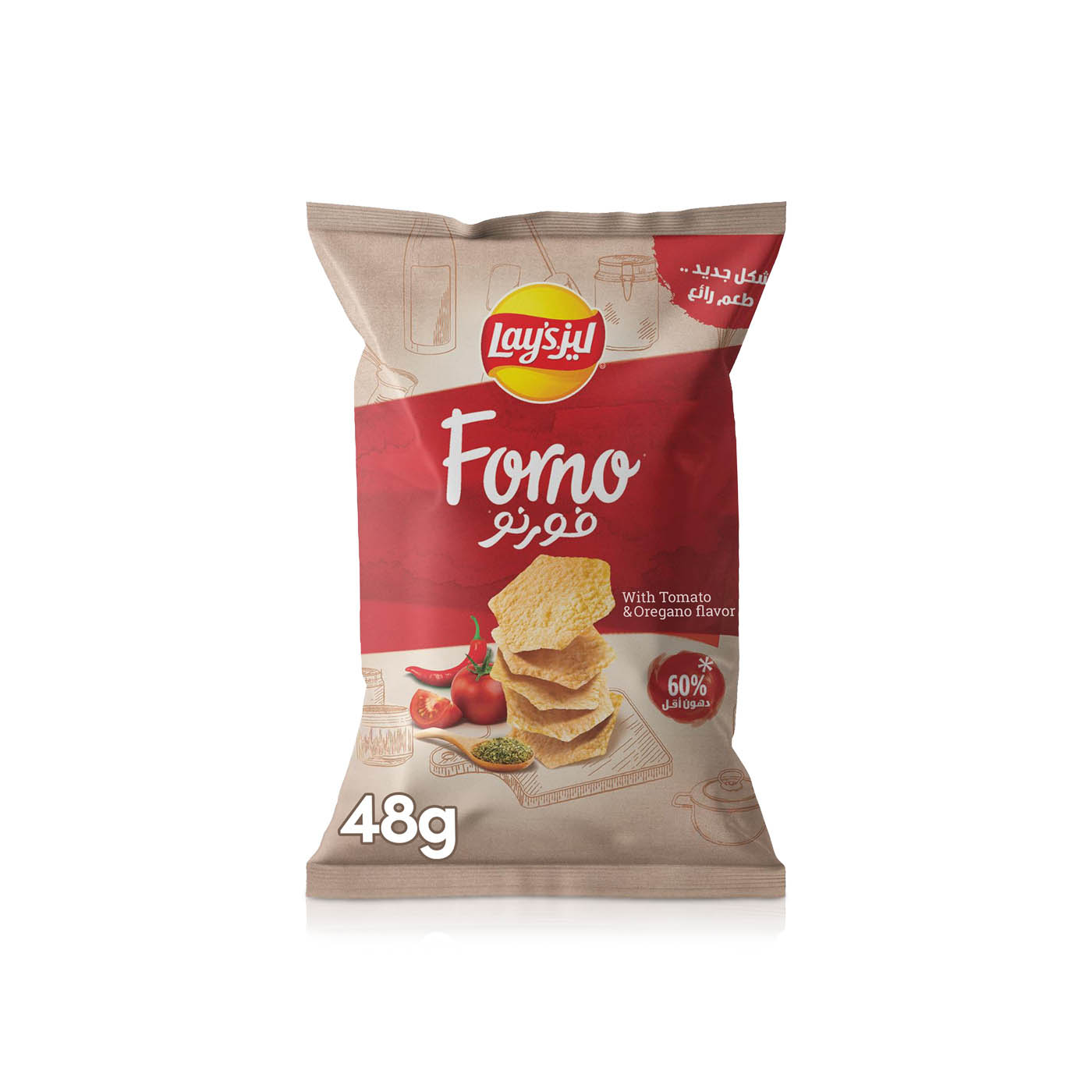 Lays Forno with Tomato and Oregano Flavour 48g