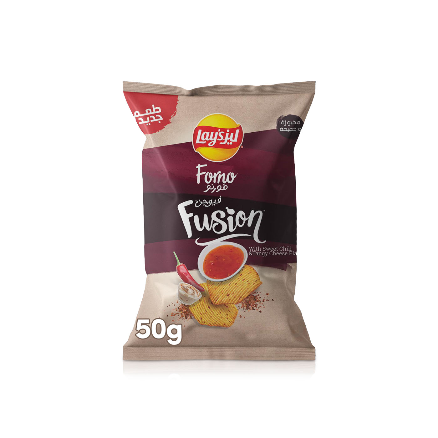 Lays Forno Fusion with Sweet Chili and Tangy Cheese Flavour 50g