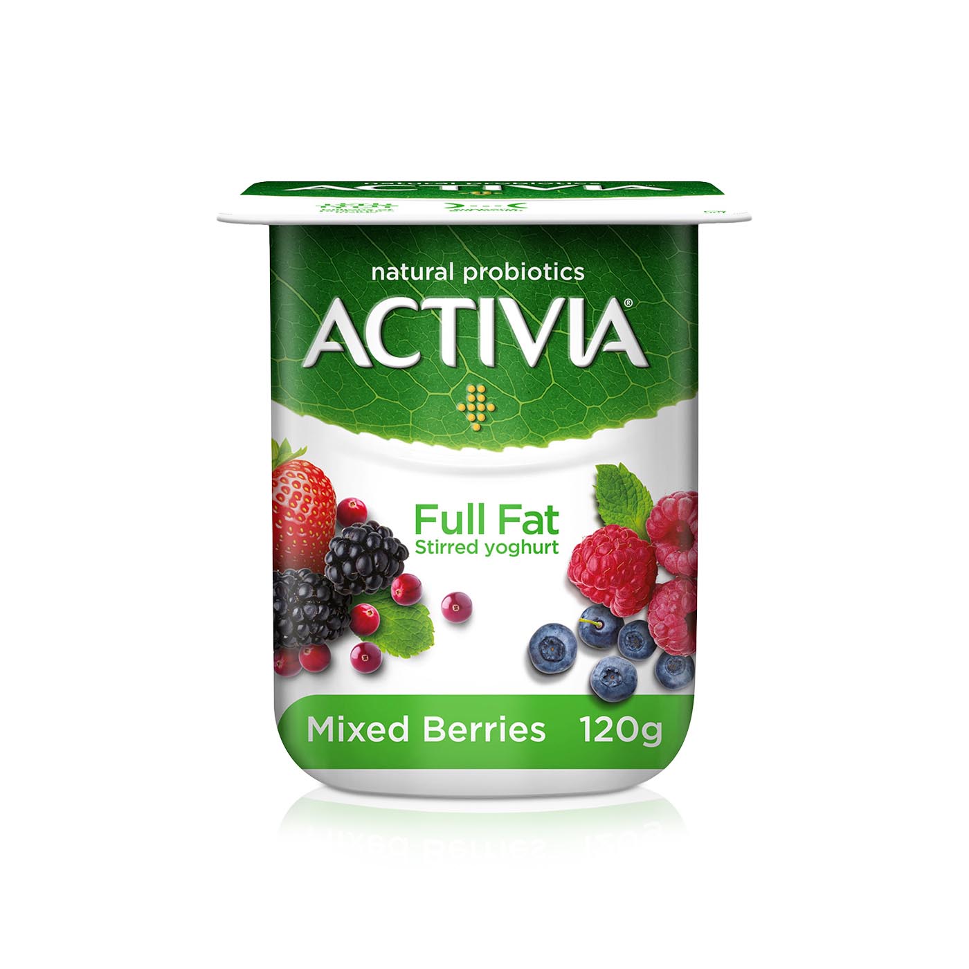 Activia Mixed Berries Yoghurt Full Fat 120g