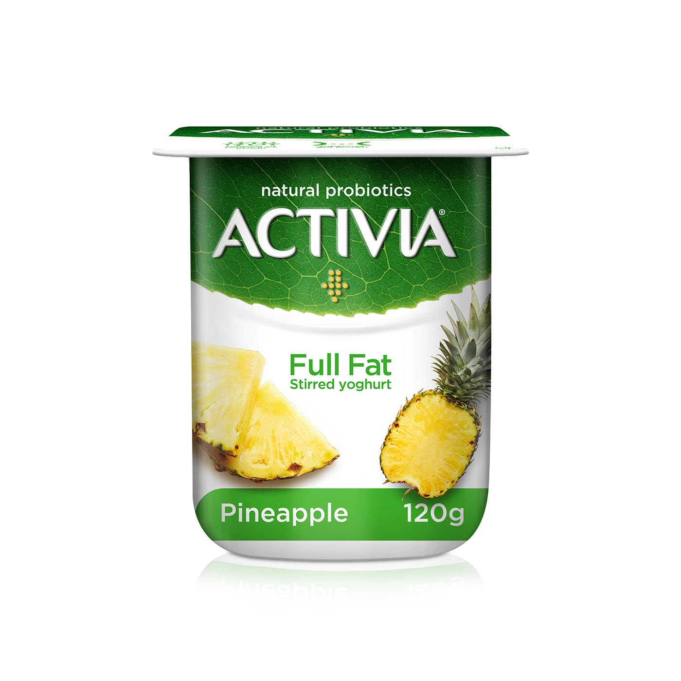 Activia Pineapple Yoghurt Full Fat 120g