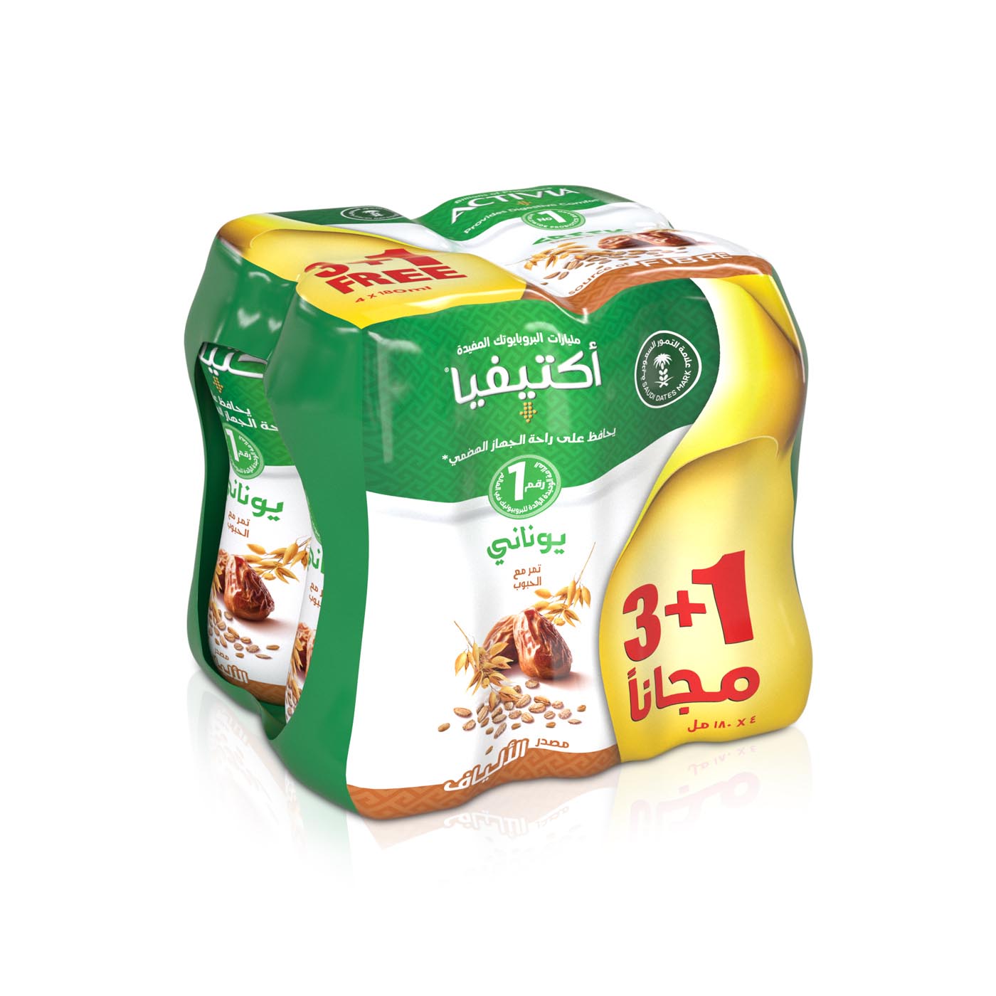 Activia Dates and Cereal Greek Yoghurt Drink 180ml x 4