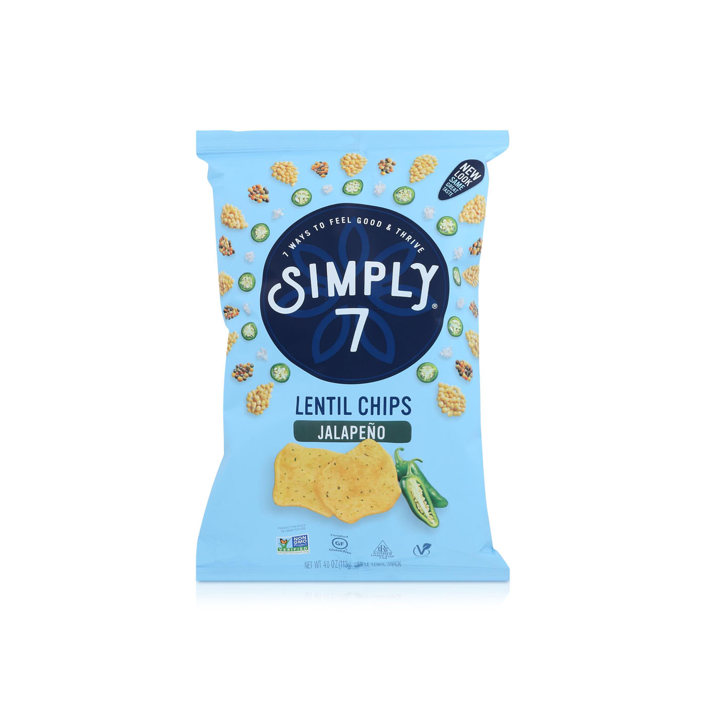 Simply 7 Jalapeno Lentil Chips 103g