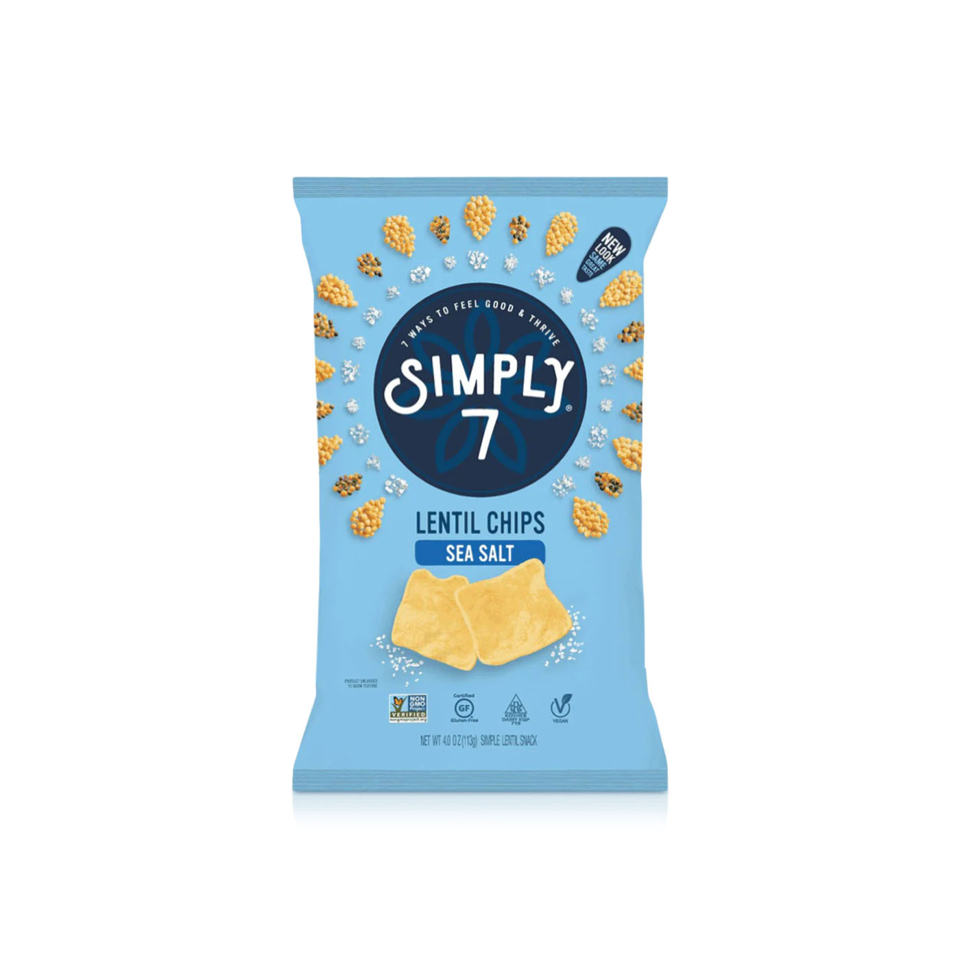 Simply 7 Sea Salt Lentil Chips 103g