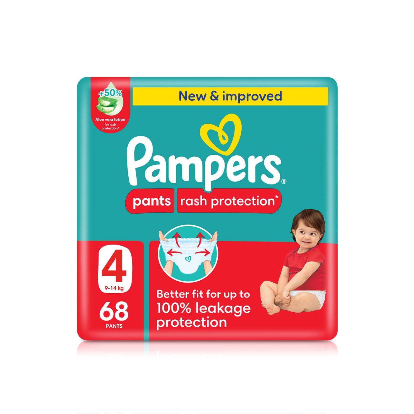 Pampers Rash Protection Pants Size 4 x 68