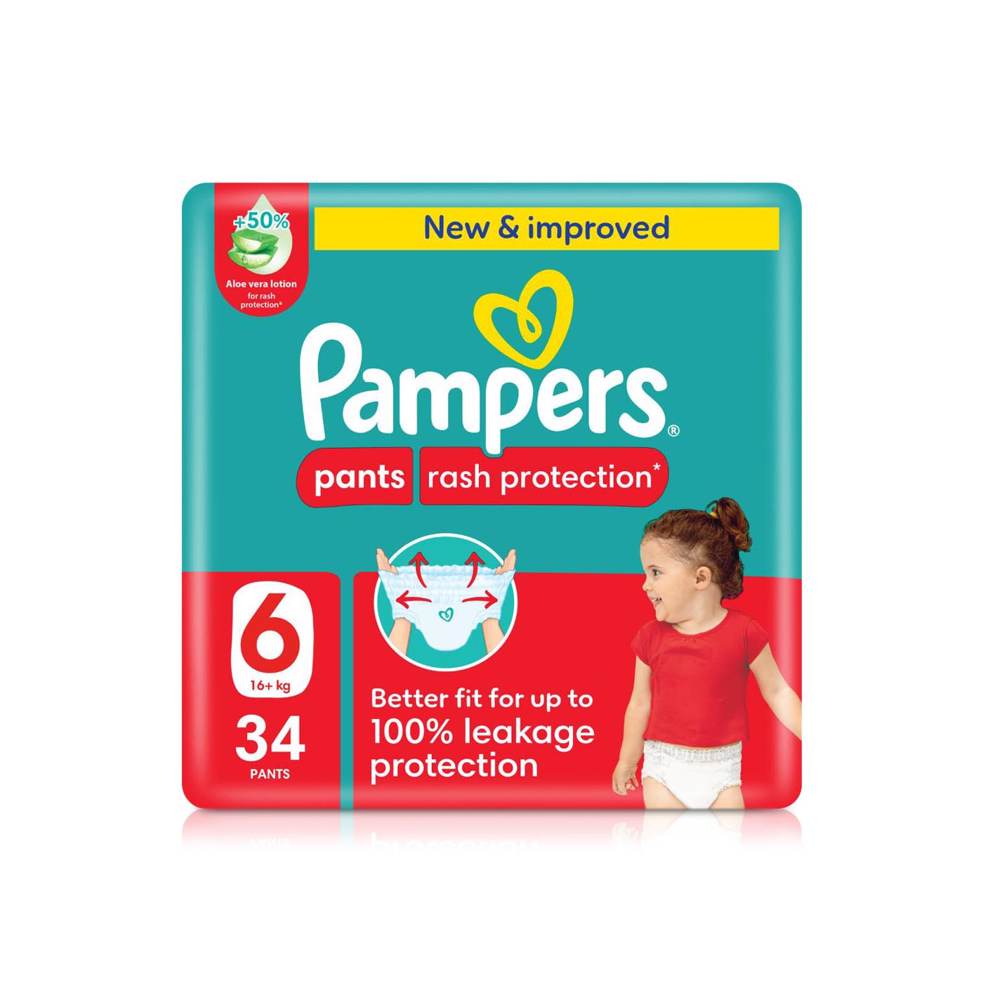 Pampers Rash Protection Pants Size 6 x 34