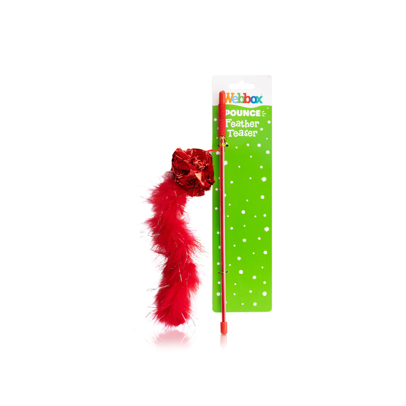 Webbox Christmas Feather Teaser for Cats 60cm