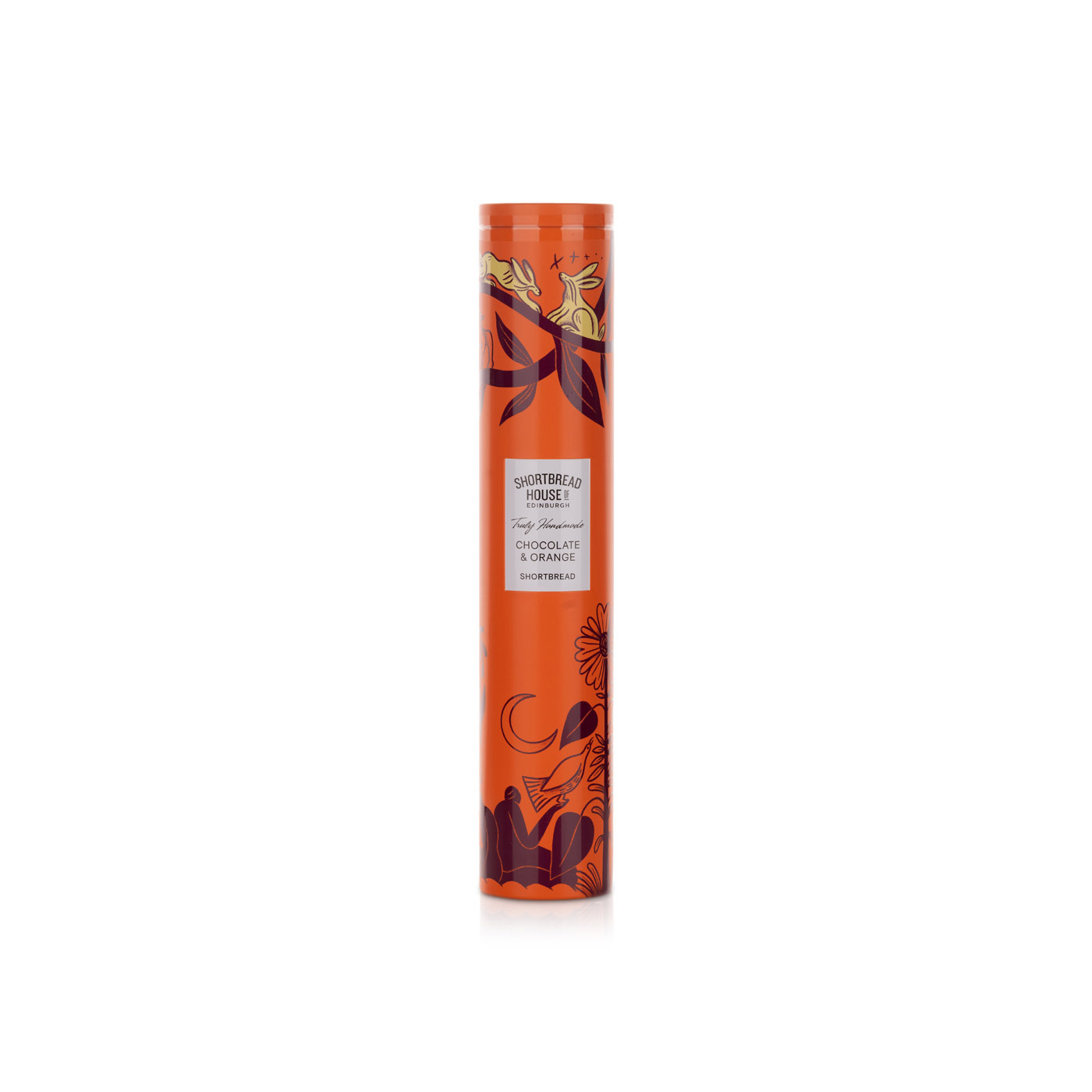 Shortbread House of Edinburgh Chocolate and Orange Shortbread Biscuit Tube 250g