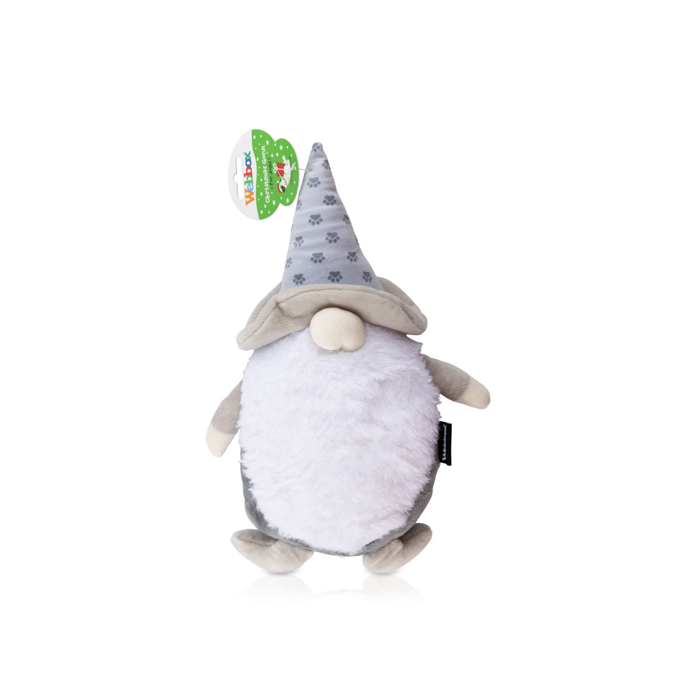 Webbox Christmas Gonk Toy for Dogs White 38cm