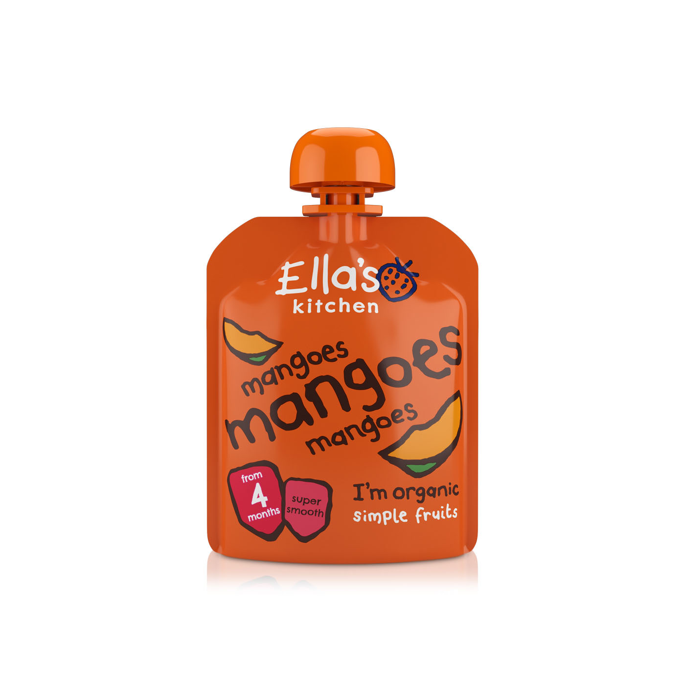 Ella's Kitchen Organic Mango Smoothie Puree 4+ Months 70g