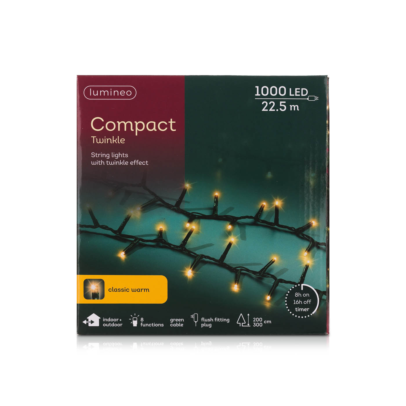 Kaemingk Lumineo Classic Warm Twinkle Lights 1000 LED Lights 22.5m