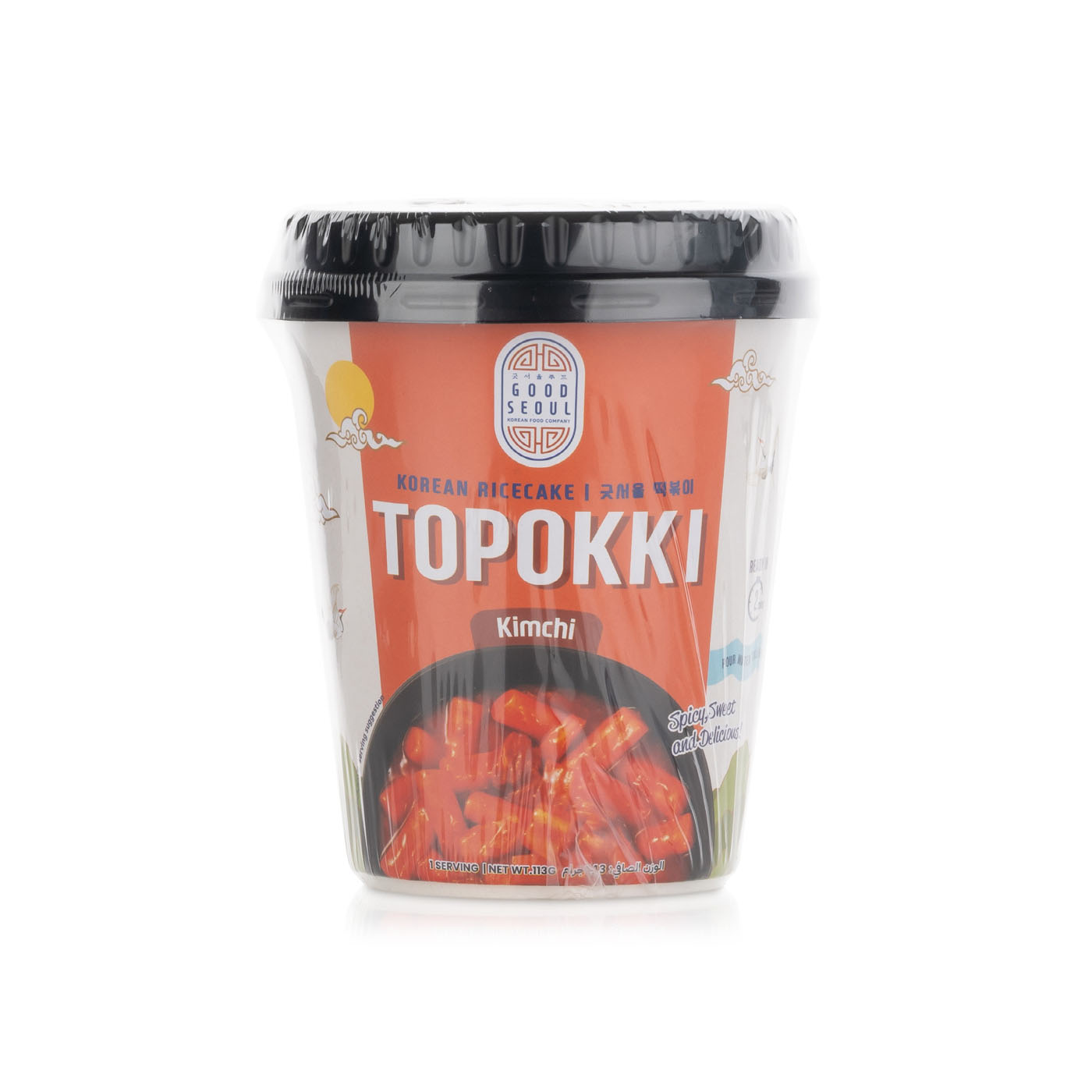 Good Seoul Kimchi Topokki Korean Rice Cake Cup 113g