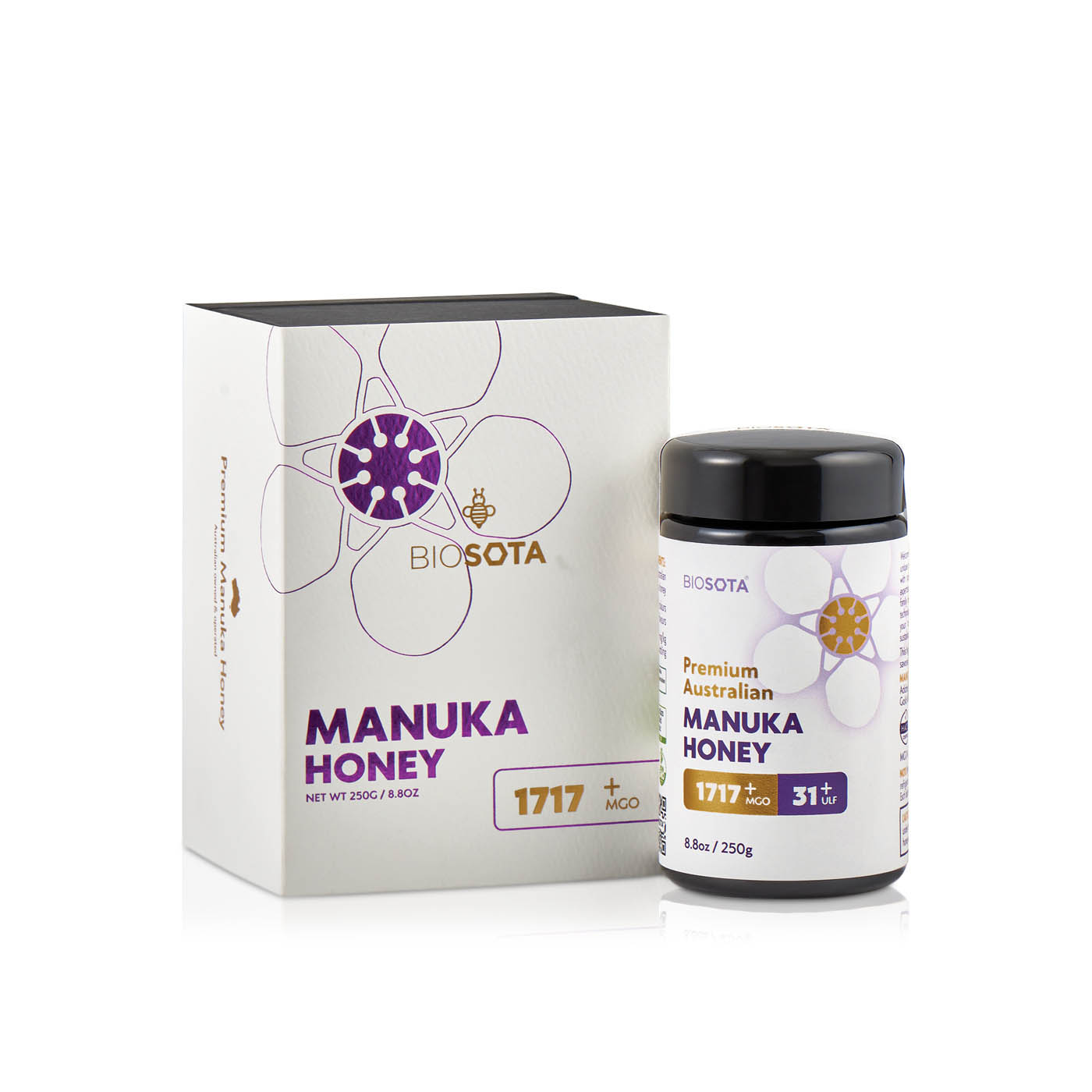 Biosota Manuka Honey MGO1717+ NPA31+ 250g Limited Edition