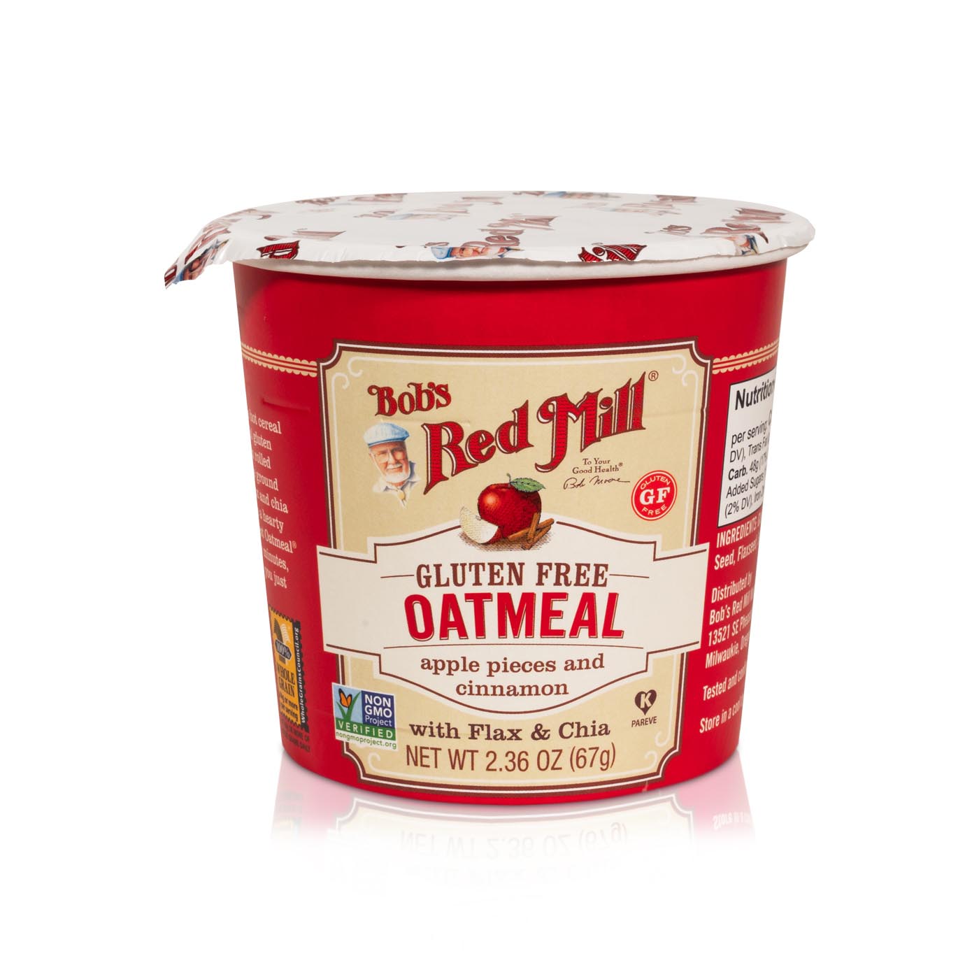 Bob's Red Mill Oatmeal Apple Cinnamon Cup 67g