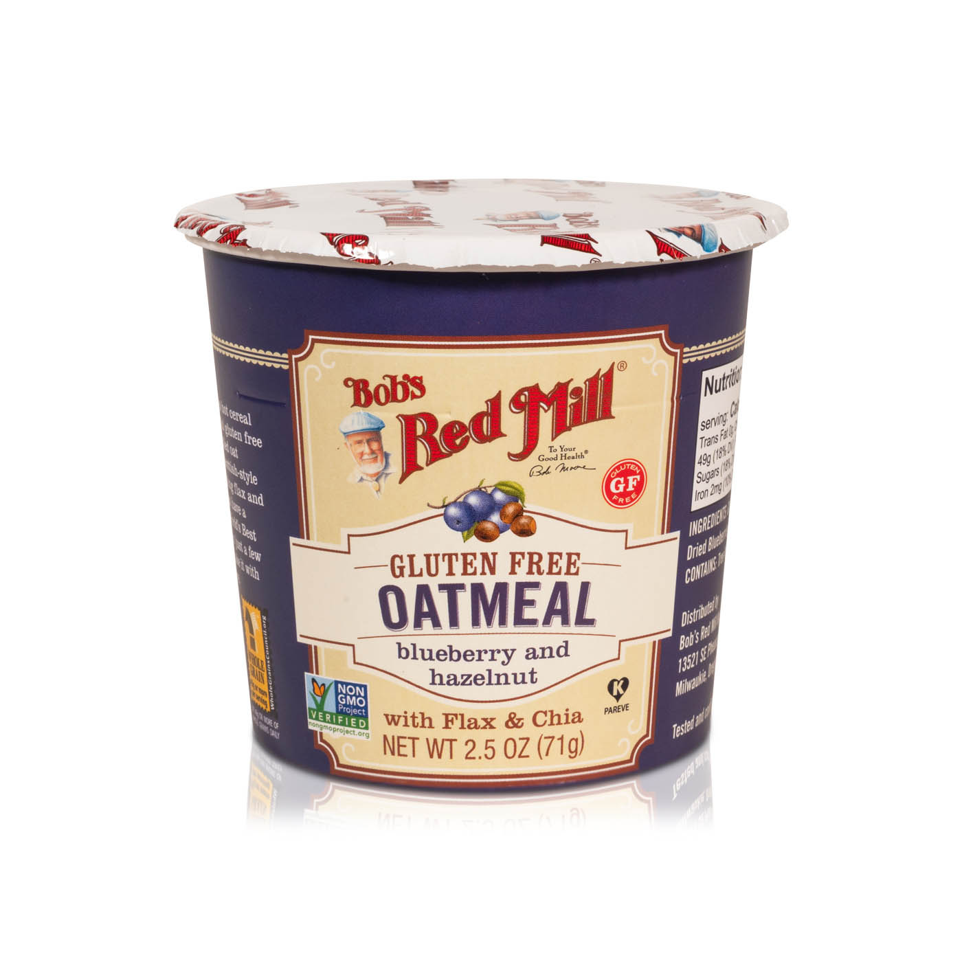 Bob's Red Mill Gluten-Free Blueberry and Hazelnut Oatmeal 71g