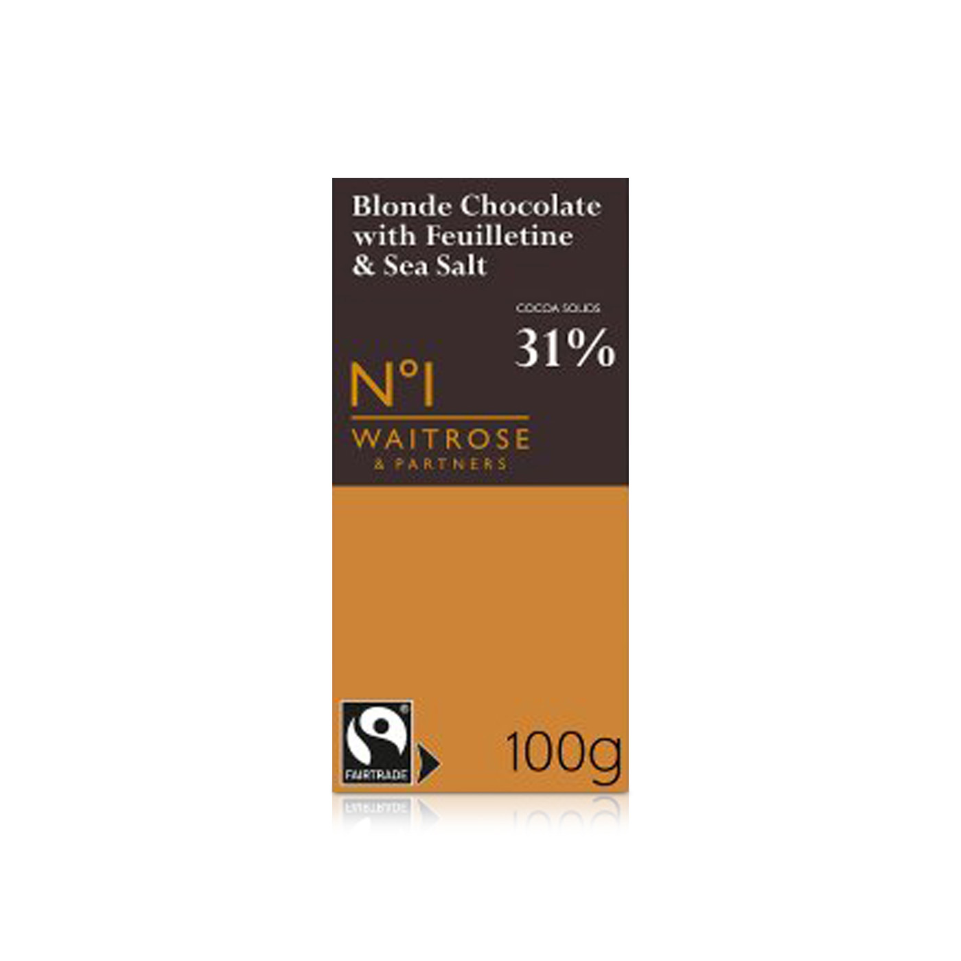Waitrose No.1 Blonde Feuilletine Chocolate 100g