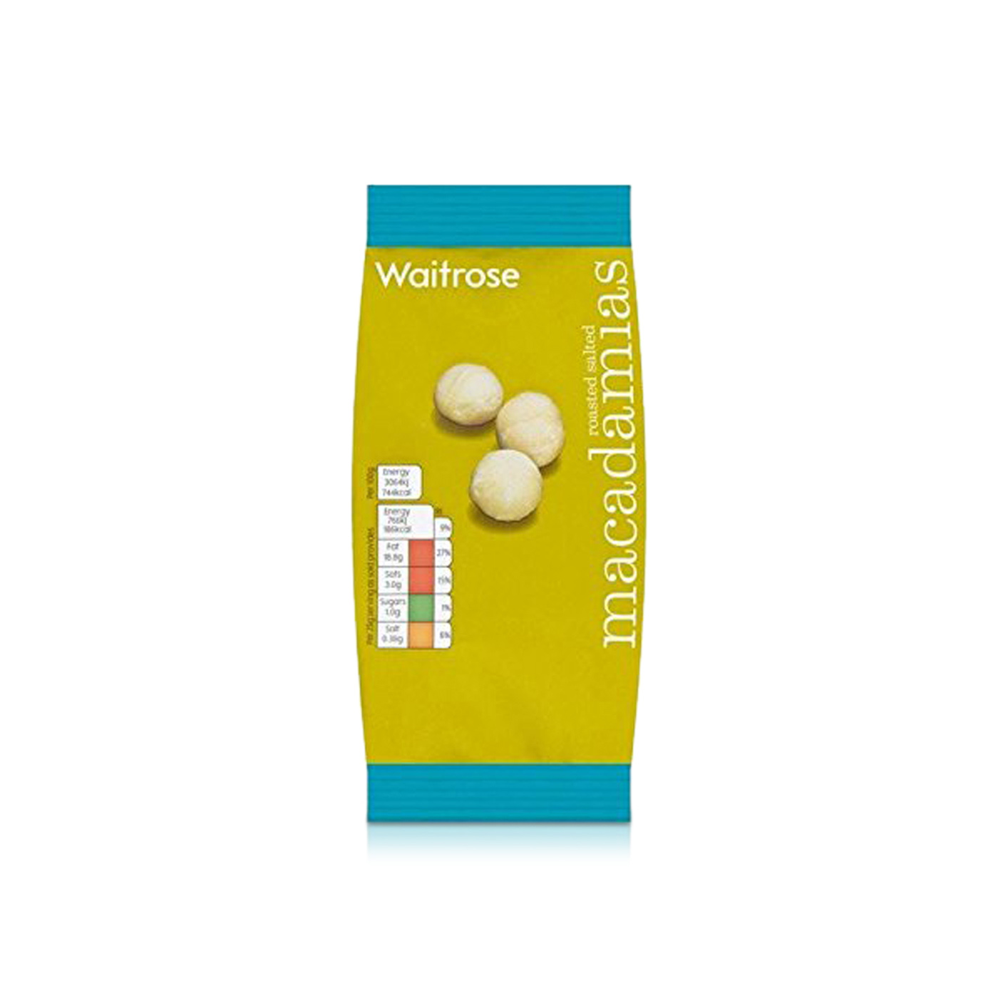 Waitrose Roasted Salted Macadamias 100g