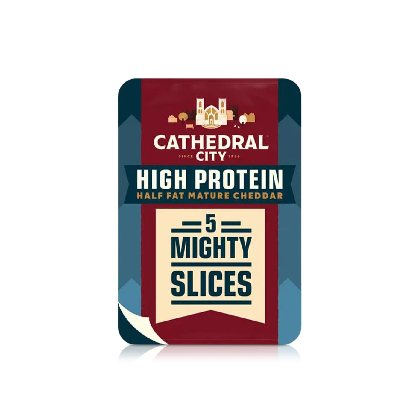 Cathedral City High Protein Half Fat Sliced Mature Cheddar 150g