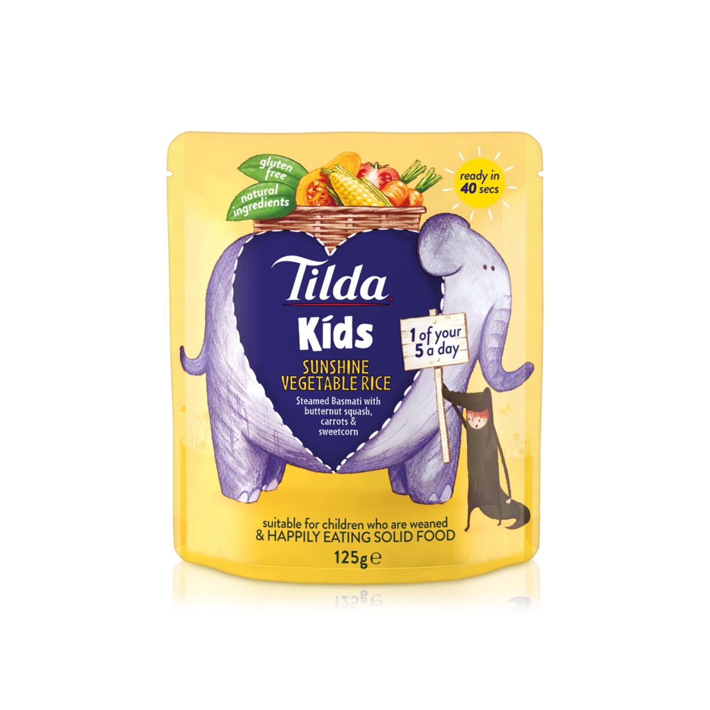 Tilda Kids Sunshine Vegetable Rice 125g