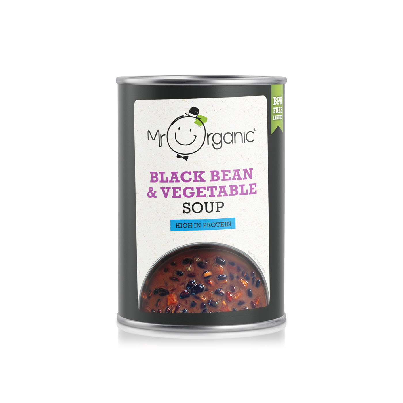 Mr Organic Black Bean and Vegetable Soup 400g