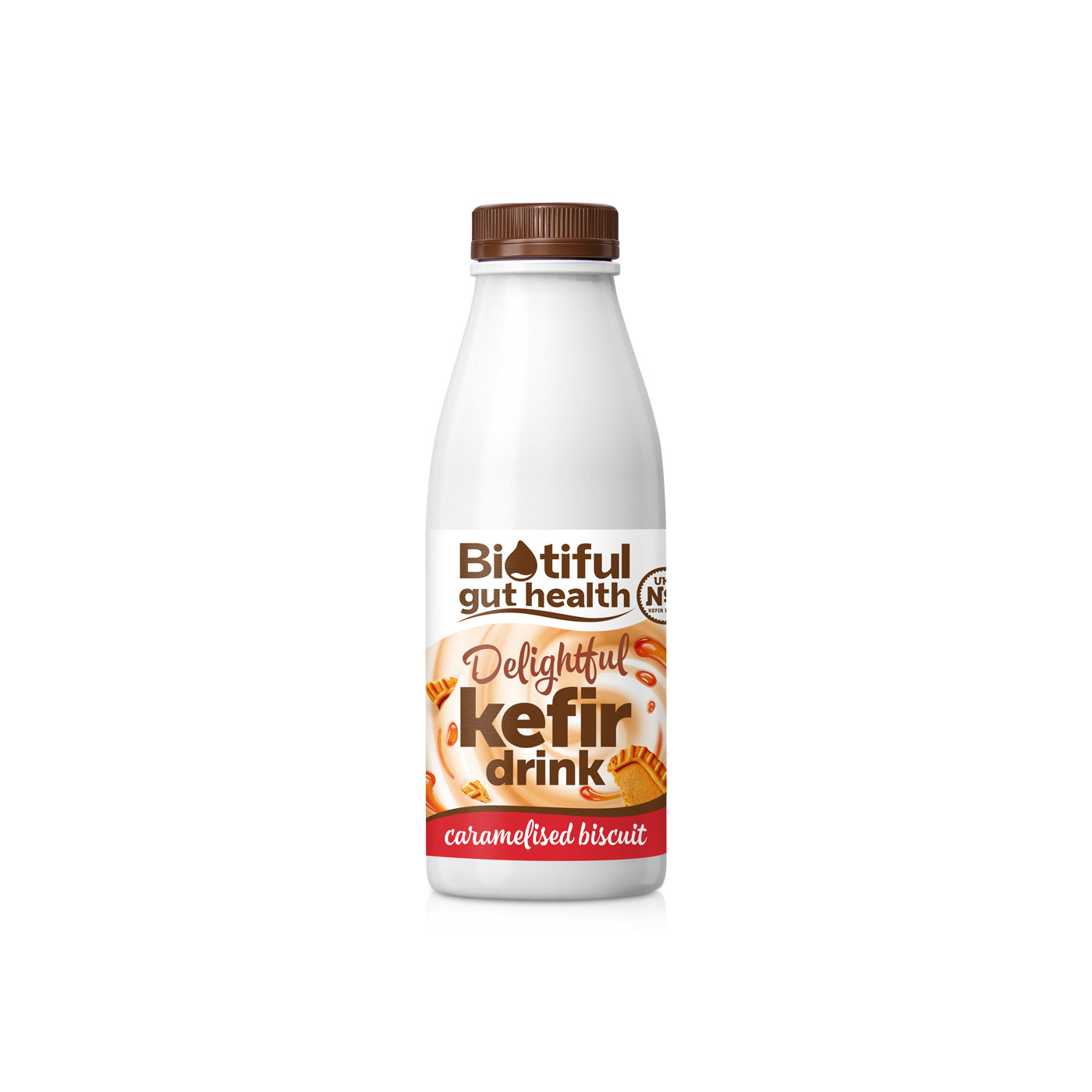 Biotiful Gut Health Delightful Kefir Drink Caramelised Biscuit 500ml