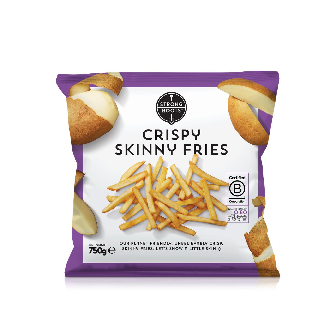 Strong Roots Frozen Crispy Skinny Fries 750G