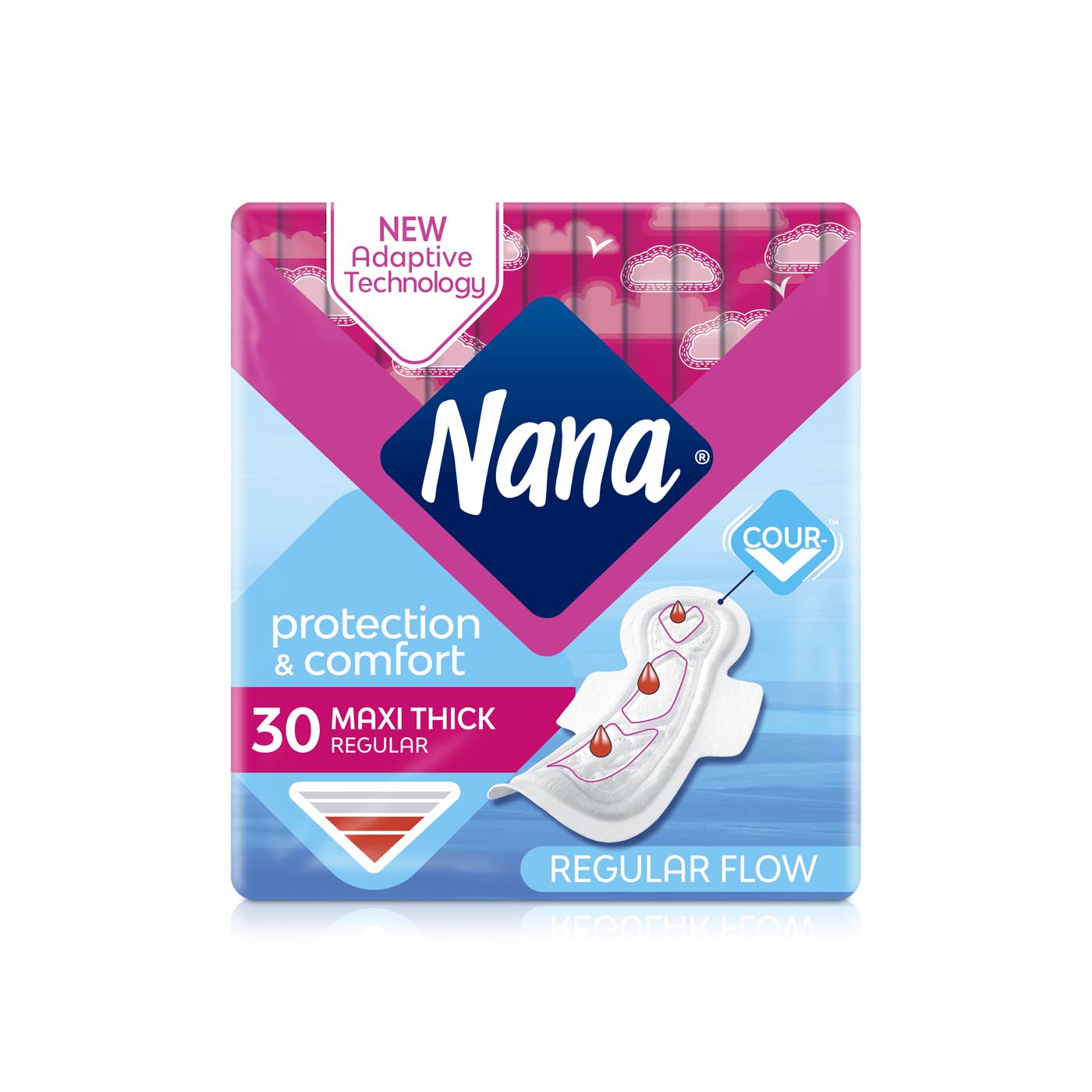 Nana Maxi Pads with Normal Wings x 30