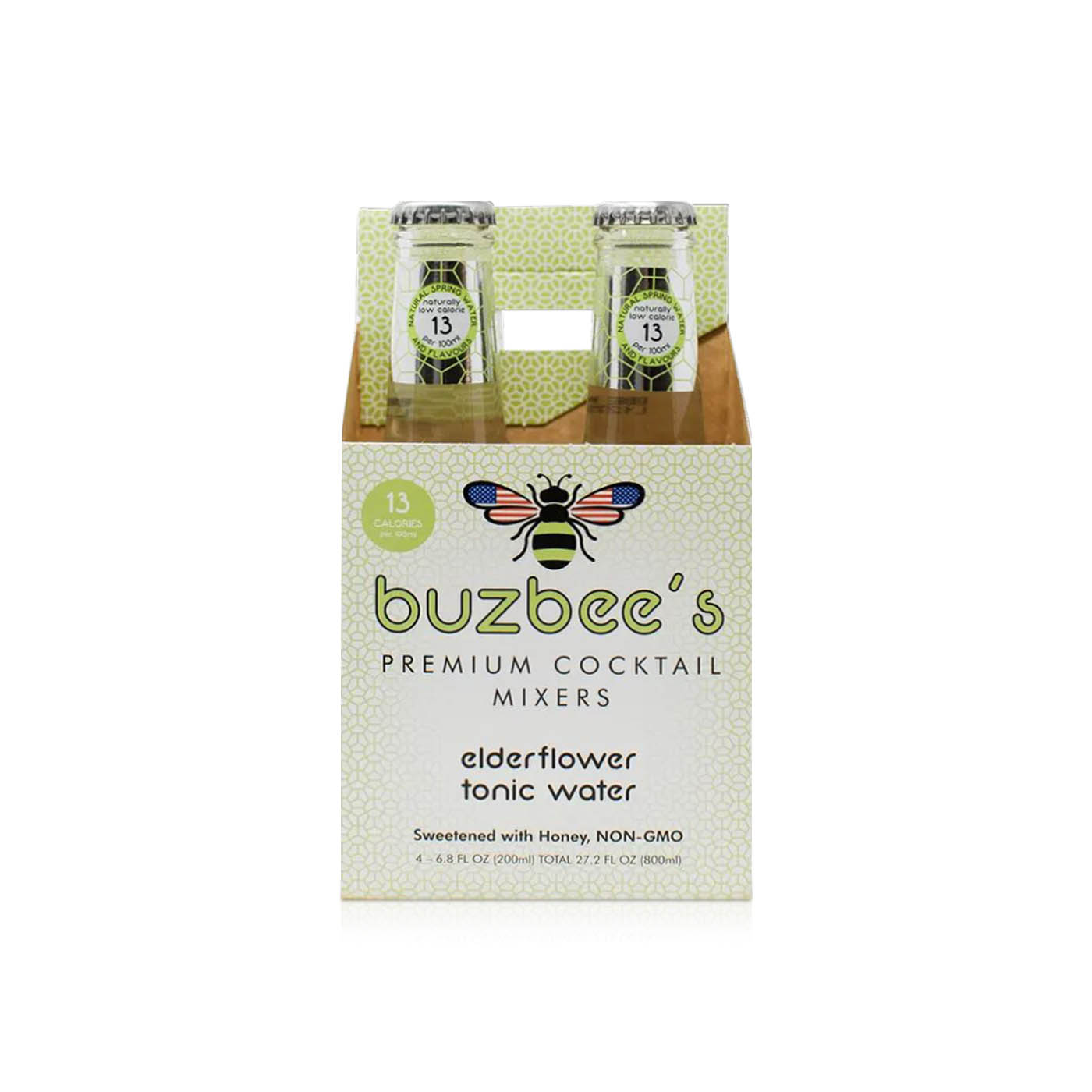 Buzzbees Elderflower Tonic Water Premium Cocktail Mixers 200ml