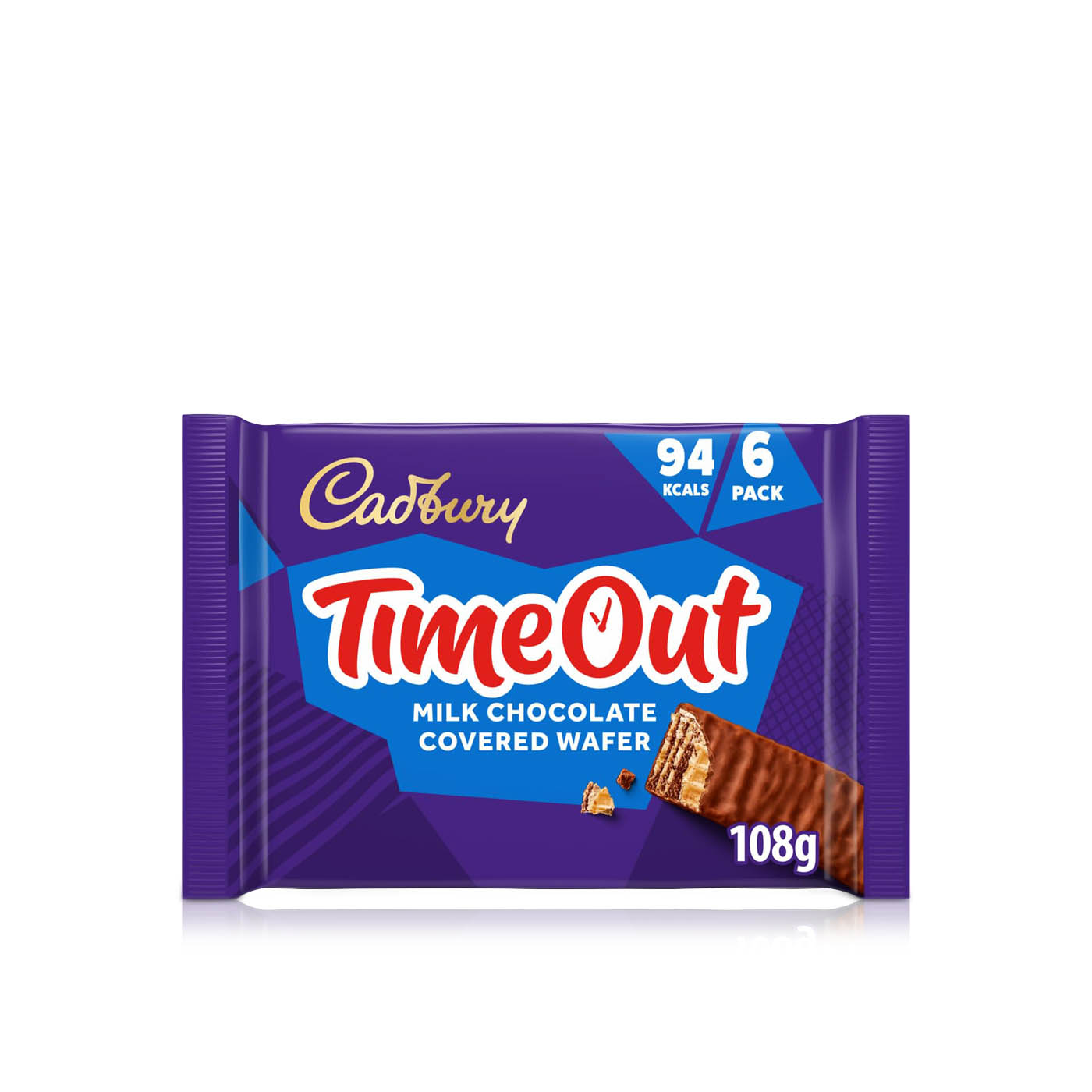 Cadbury Time Out Orange Wafer Bar x6 108g