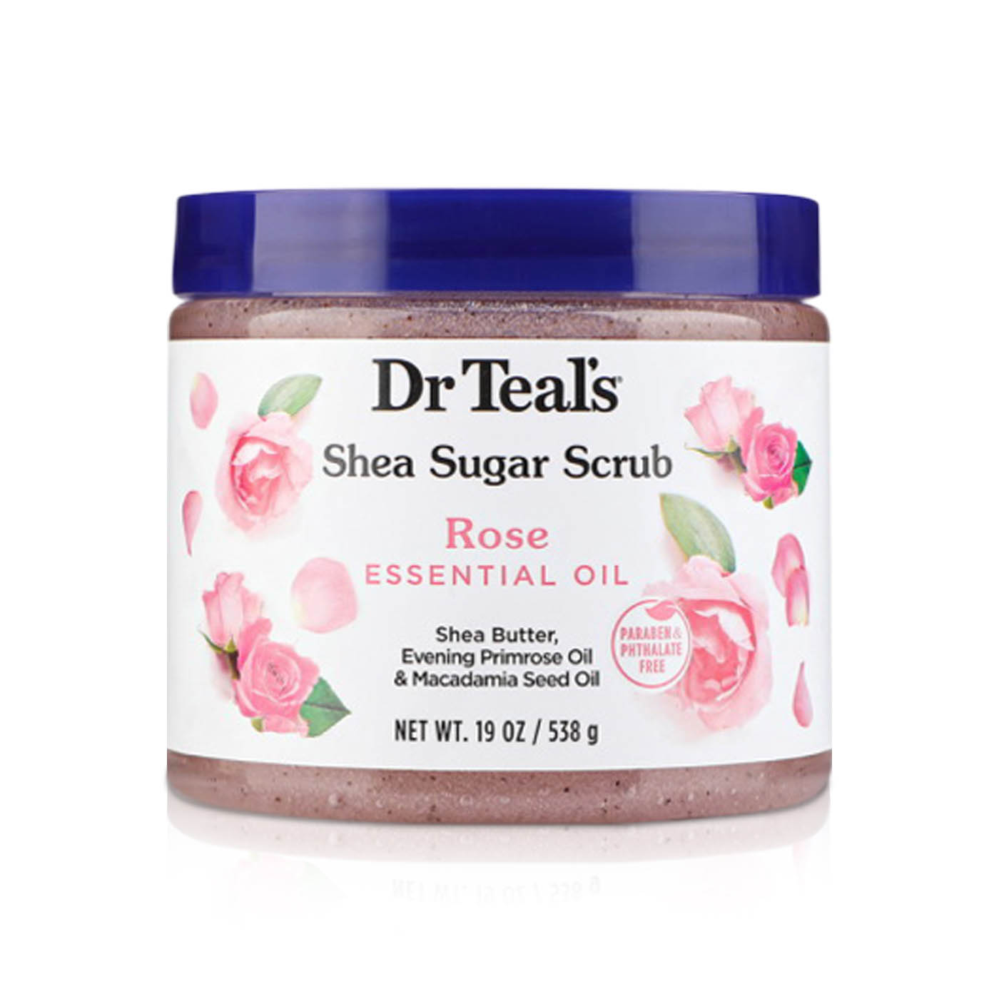Dr Teal's Shea Sugar Body Scrub Rose 538g