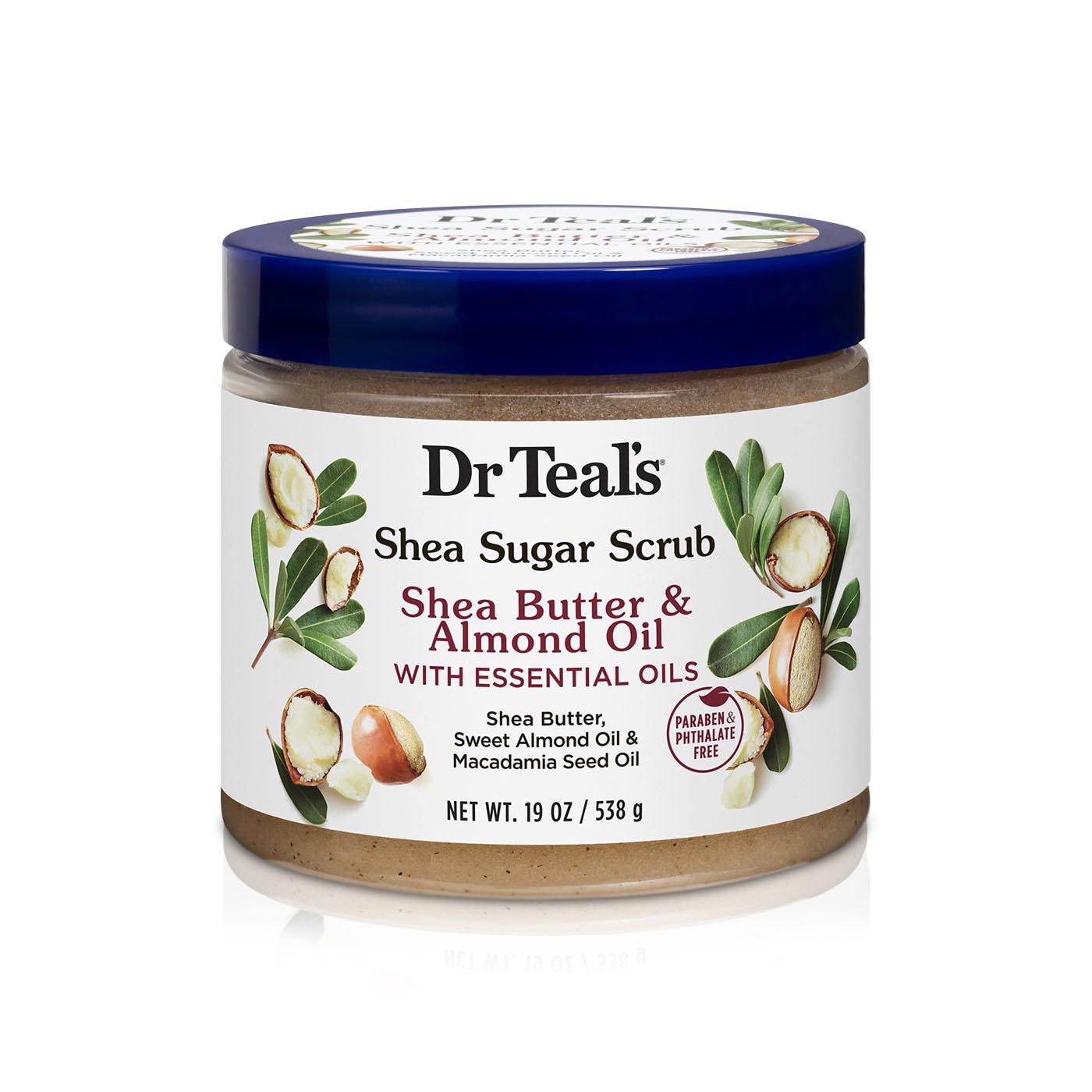 Dr Teal's Shea Sugar Body Scrub Shea Butter & Almond Oil 538g