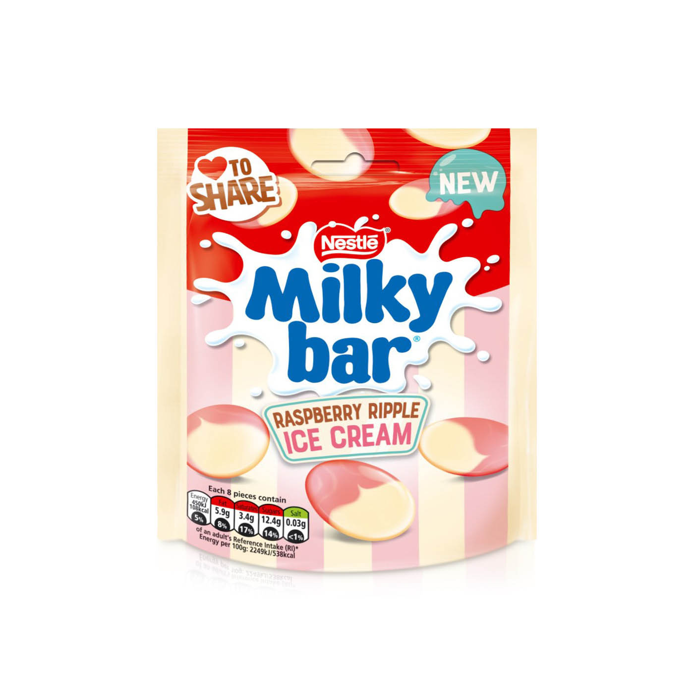 Nestle Milkybar Raspberry Ripple 86g