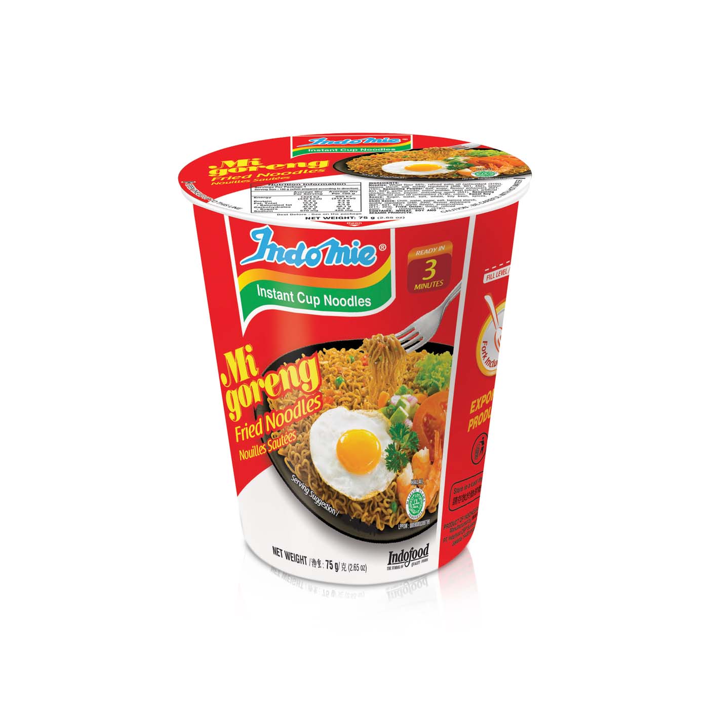 Indomie Instant Fried Noodles Mi Goreng Cup 75g