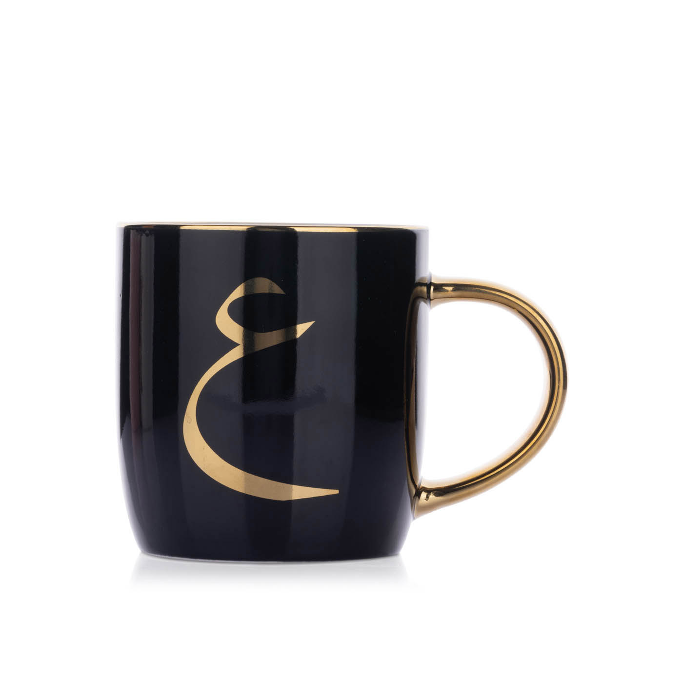 Diveena's Gold Decal Arabic Mug