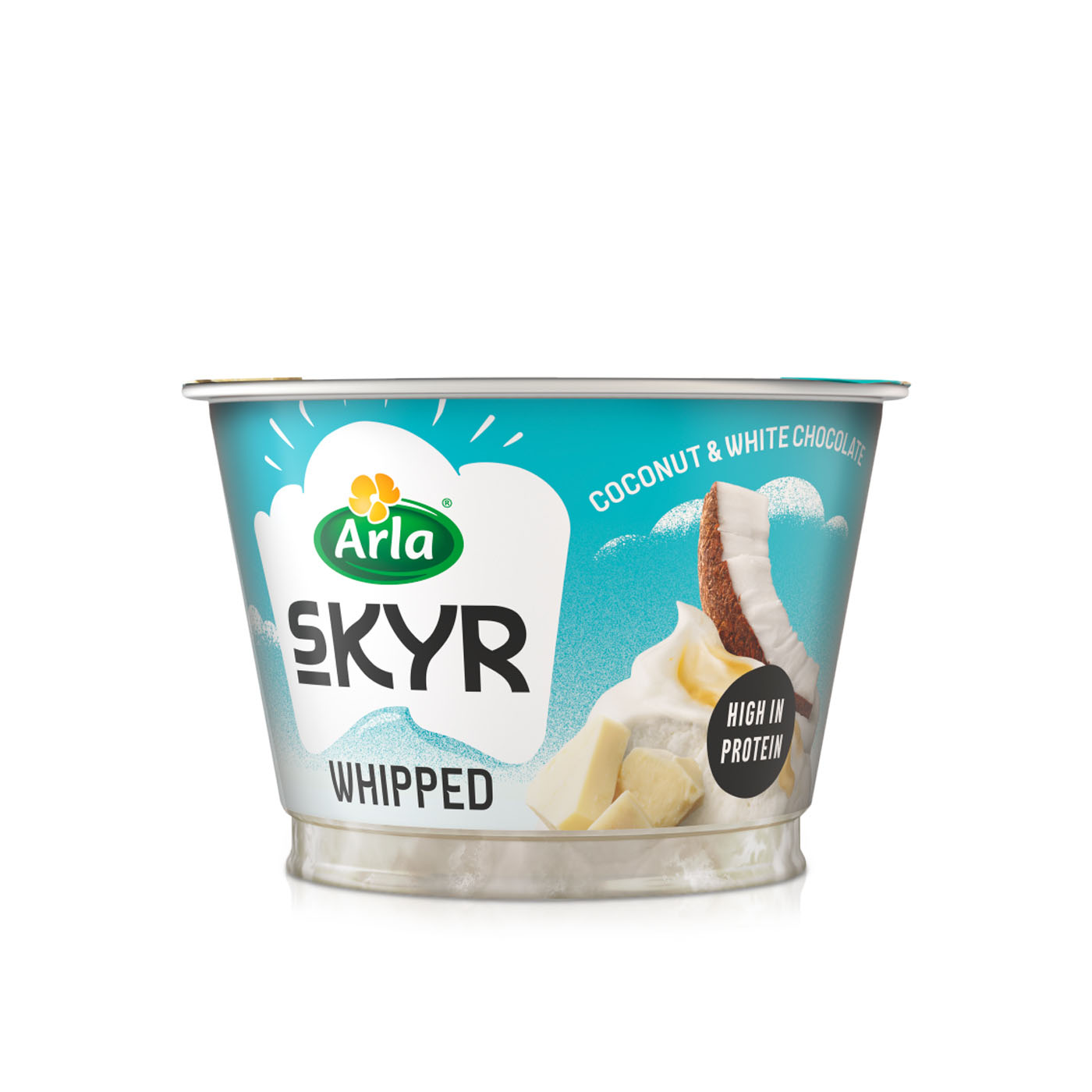 Arla Skyr Whipped Coconut and White Chocolate Natural Icelandic Yoghurt 128g