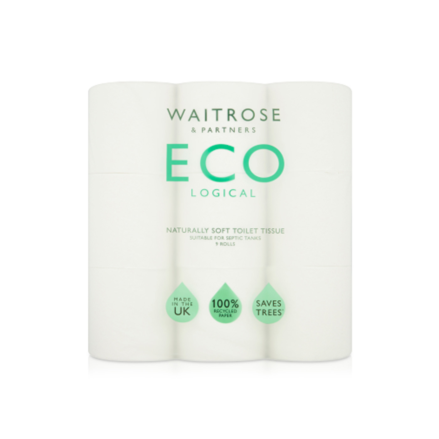 Waitrose Ecological Toilet Tissue 9pk