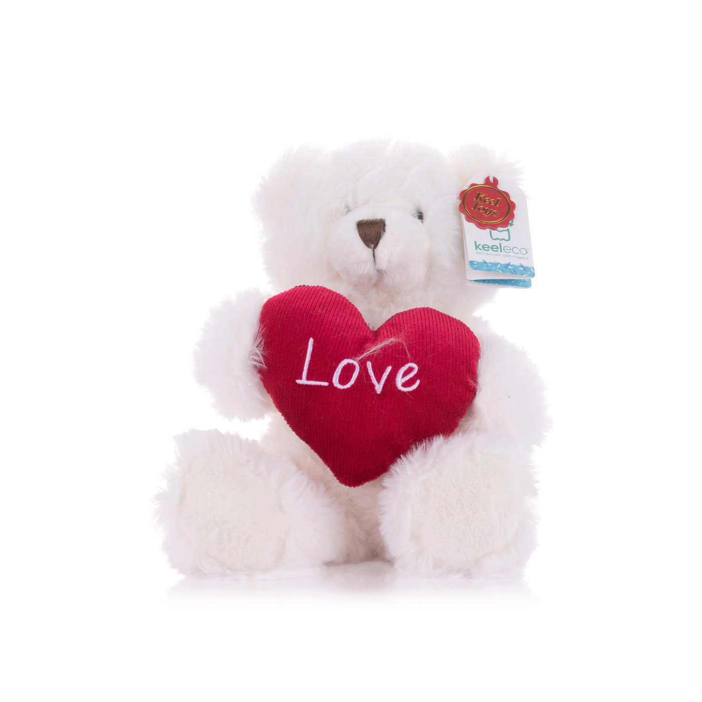 Keel Toys Harry Bear with Heart Cream 25cm