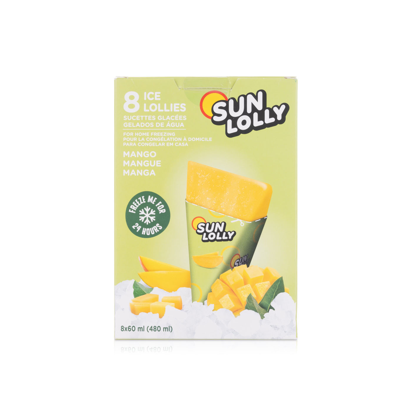 Sun Lolly Mango Ice Lollies X 8 480Ml