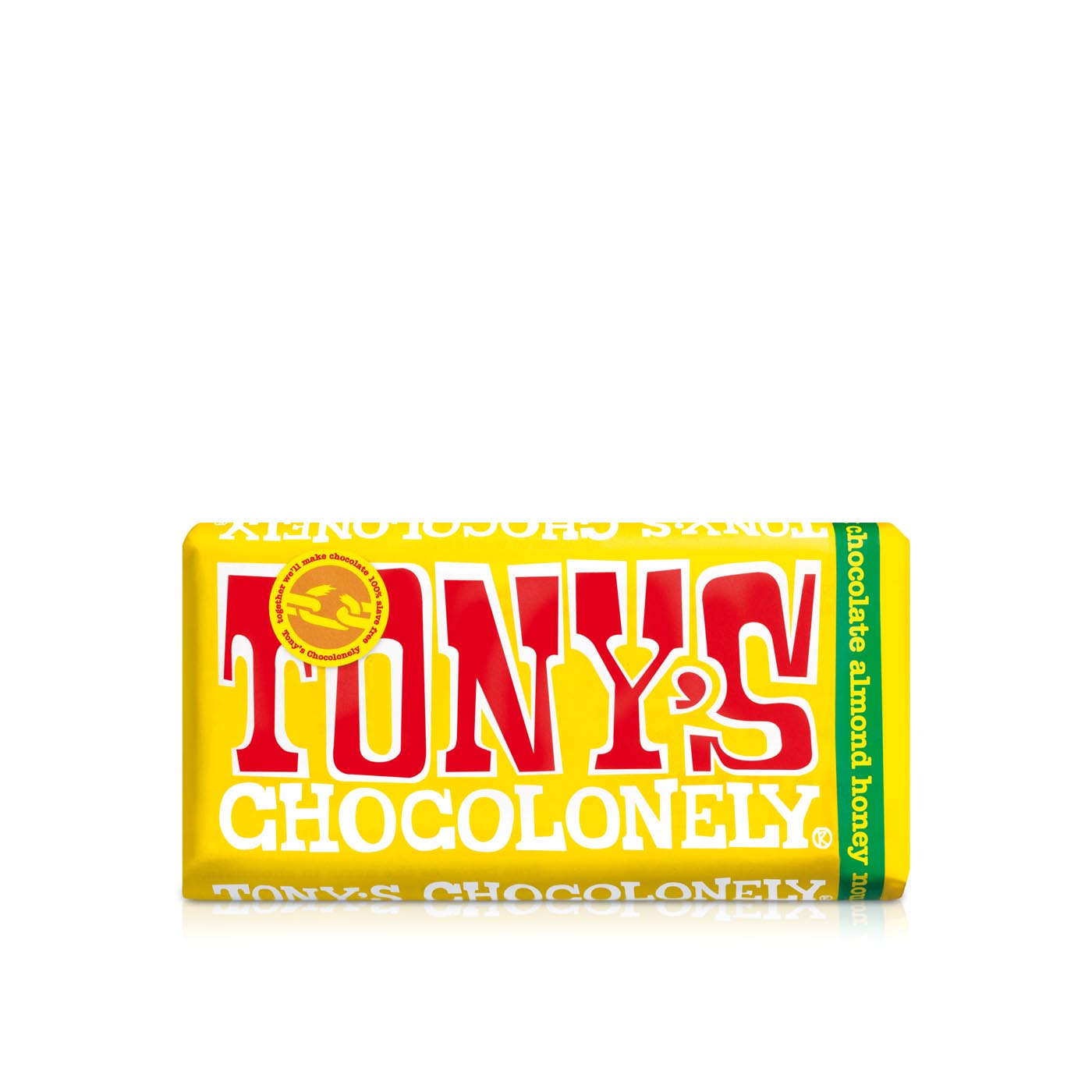 Tony's Chocolonely Fairtrade Milk Almond Honey 180g