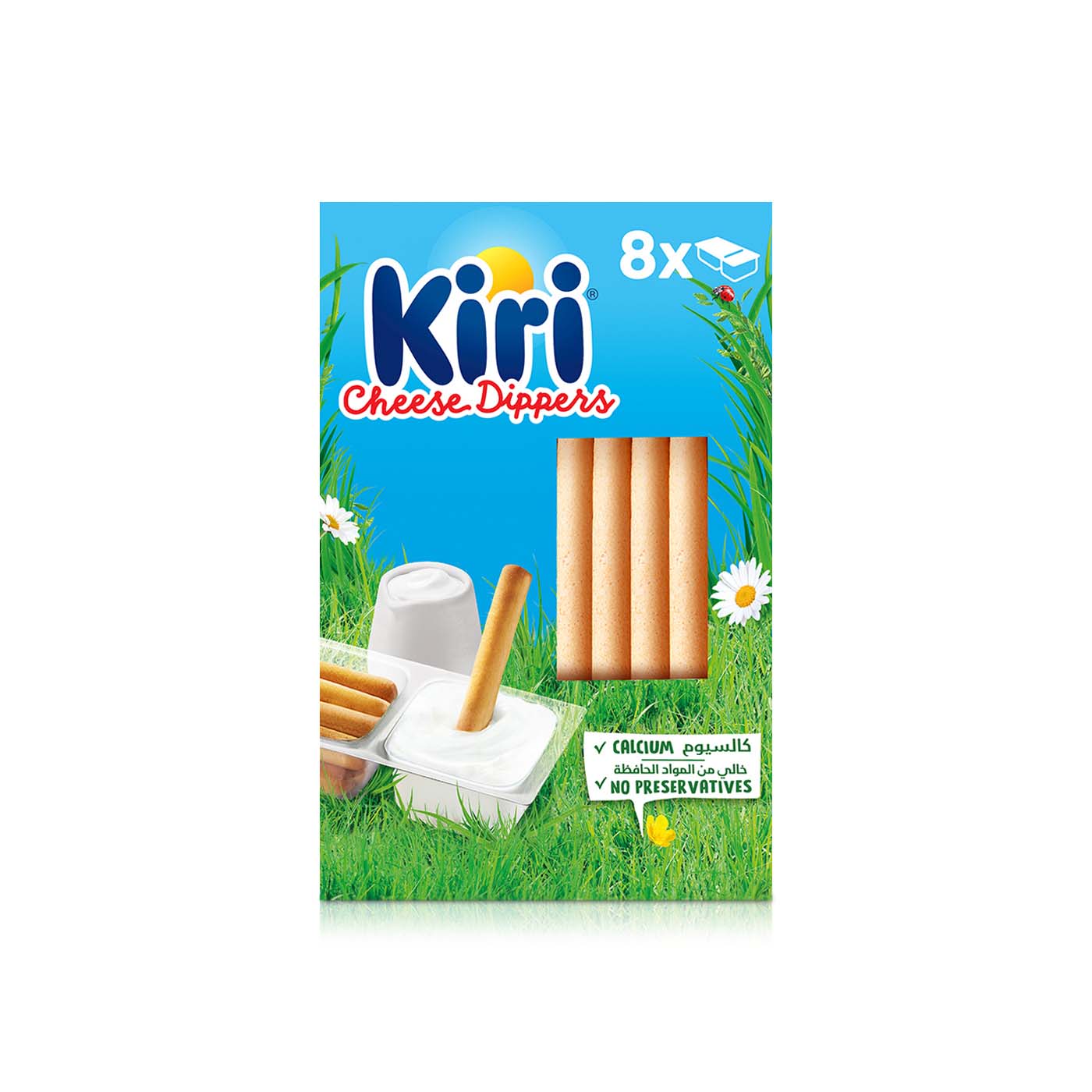 Kiri Dip & Crunch Cream Cheese and Breadstick Snack x 8 280g