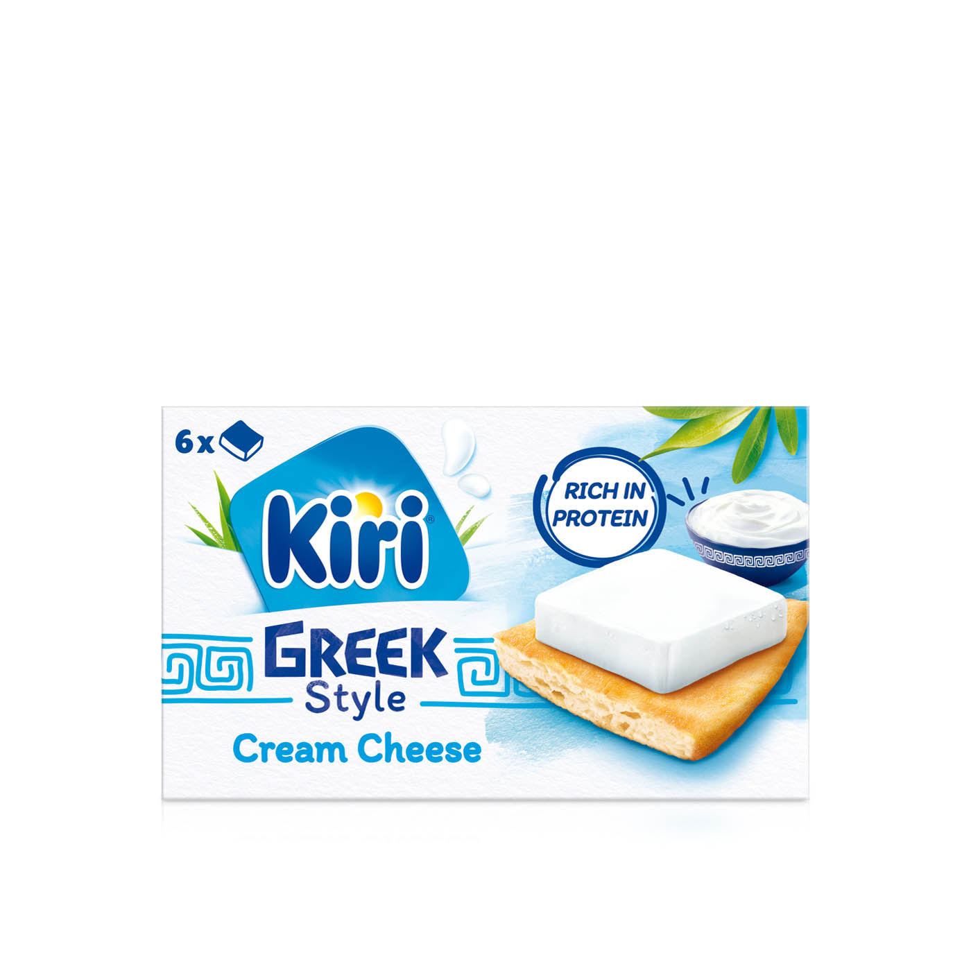 Kiri Greek Style Cheese Squares x 6 100g
