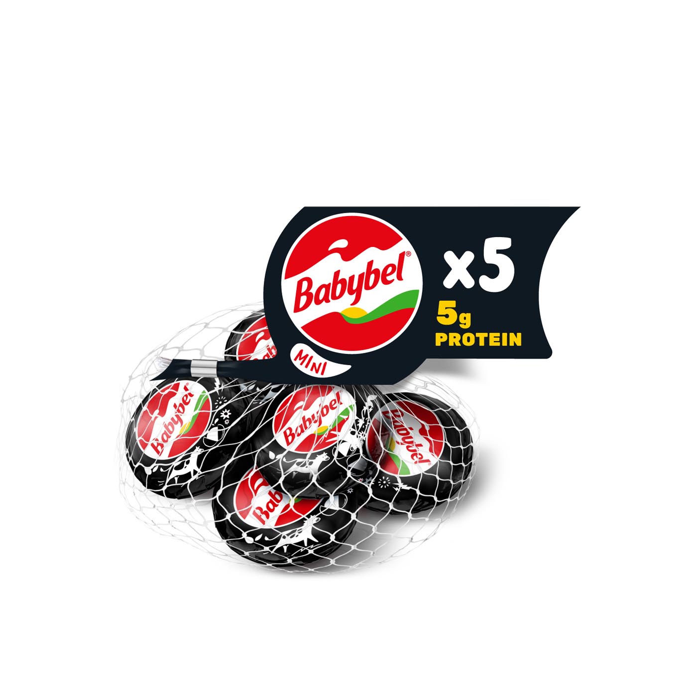 Babybel Mini Proteins Cheese Snack x 5 100g