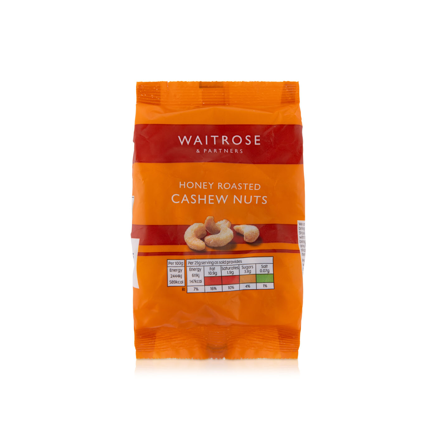 Waitrose Honey Roasted Cashews 100g