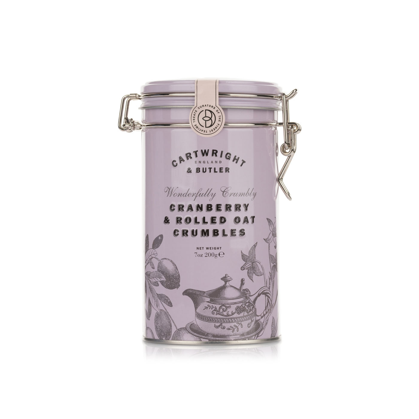 Cartwright & Butler Cranberry and Rolled Oat Crumbles Tin 200g
