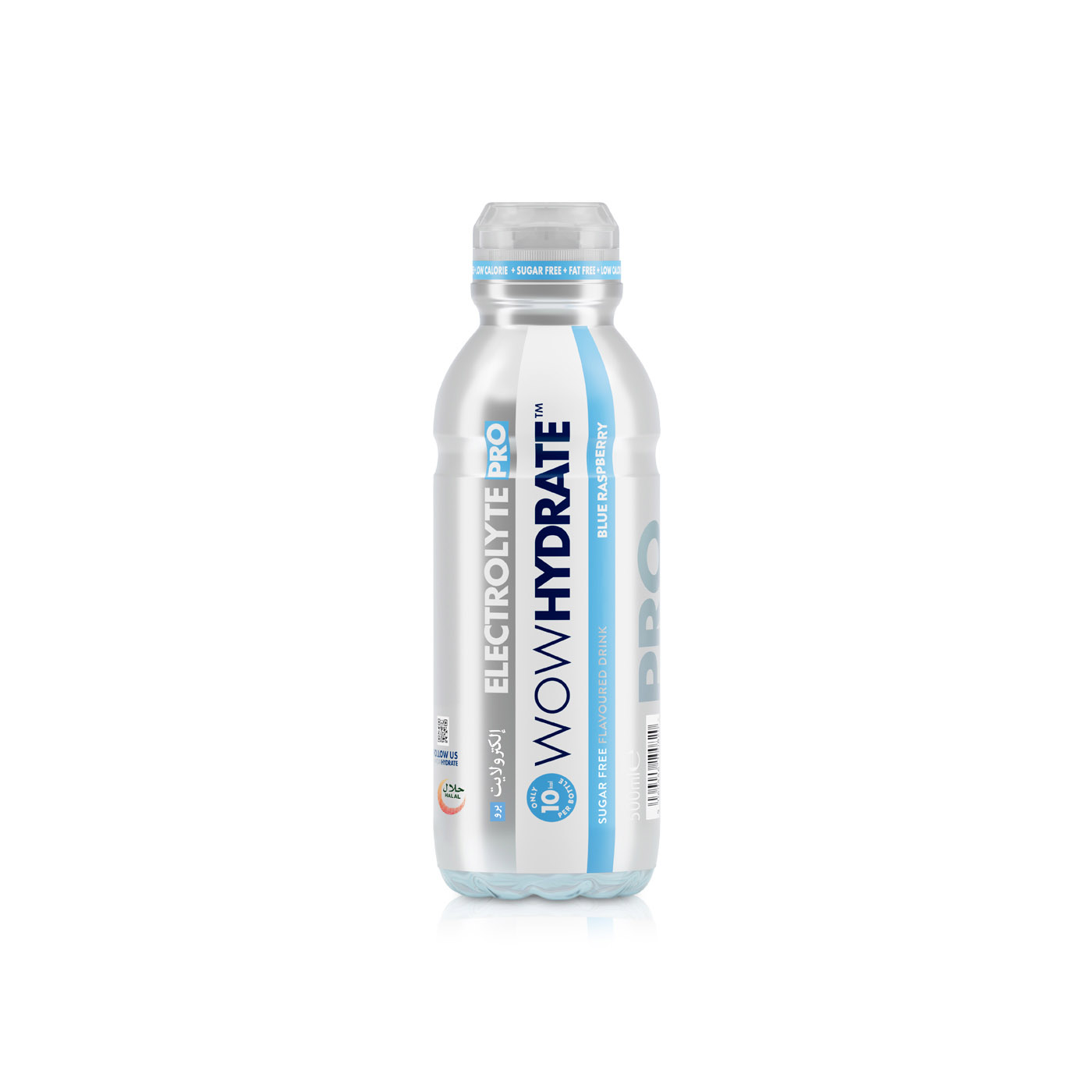 WOW HYDRATE Electrolyte Pro Vitamin Water Blue Raspberry 500 ml