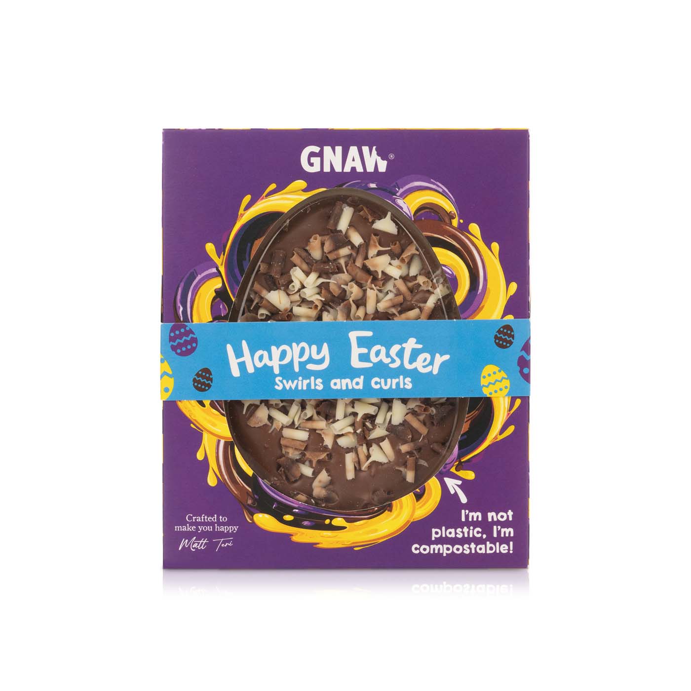 Gnaw Triple Chocolate Flat Chocolate Egg 115g
