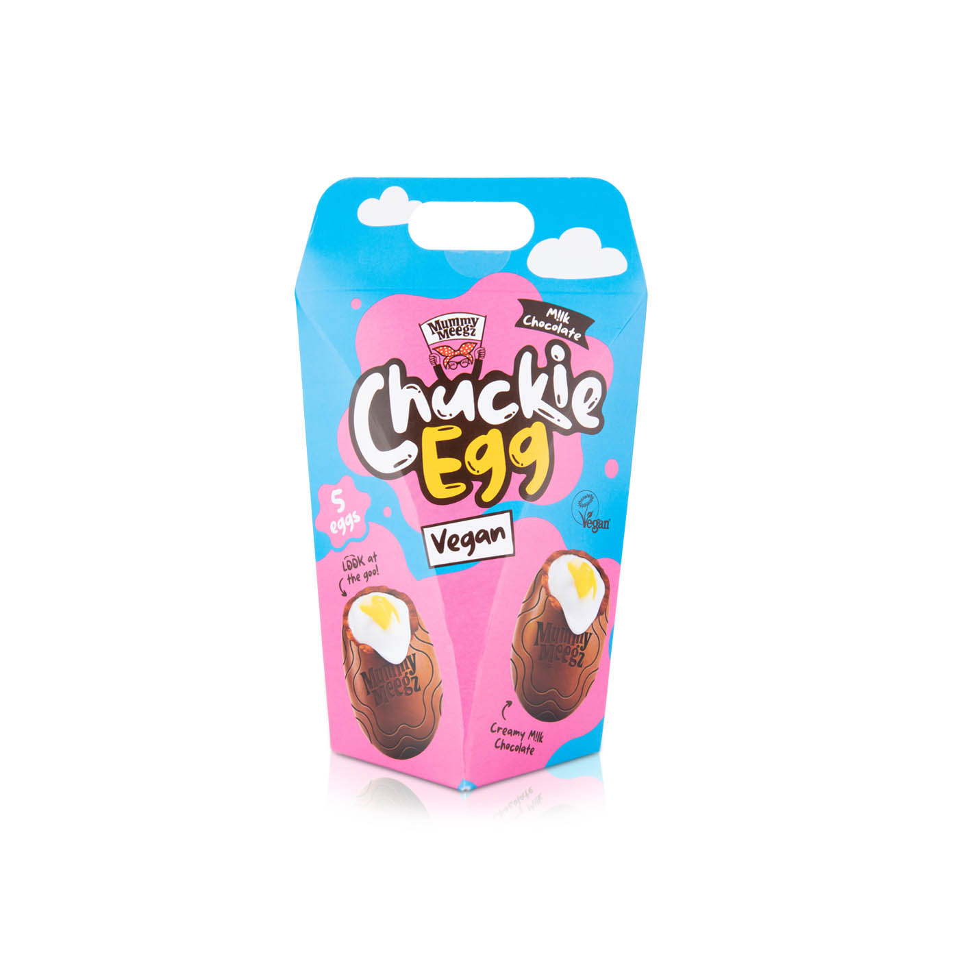 Mummy Meegz Vegan Milk Chocolate Chuckie Eggs 5 Pack 190g